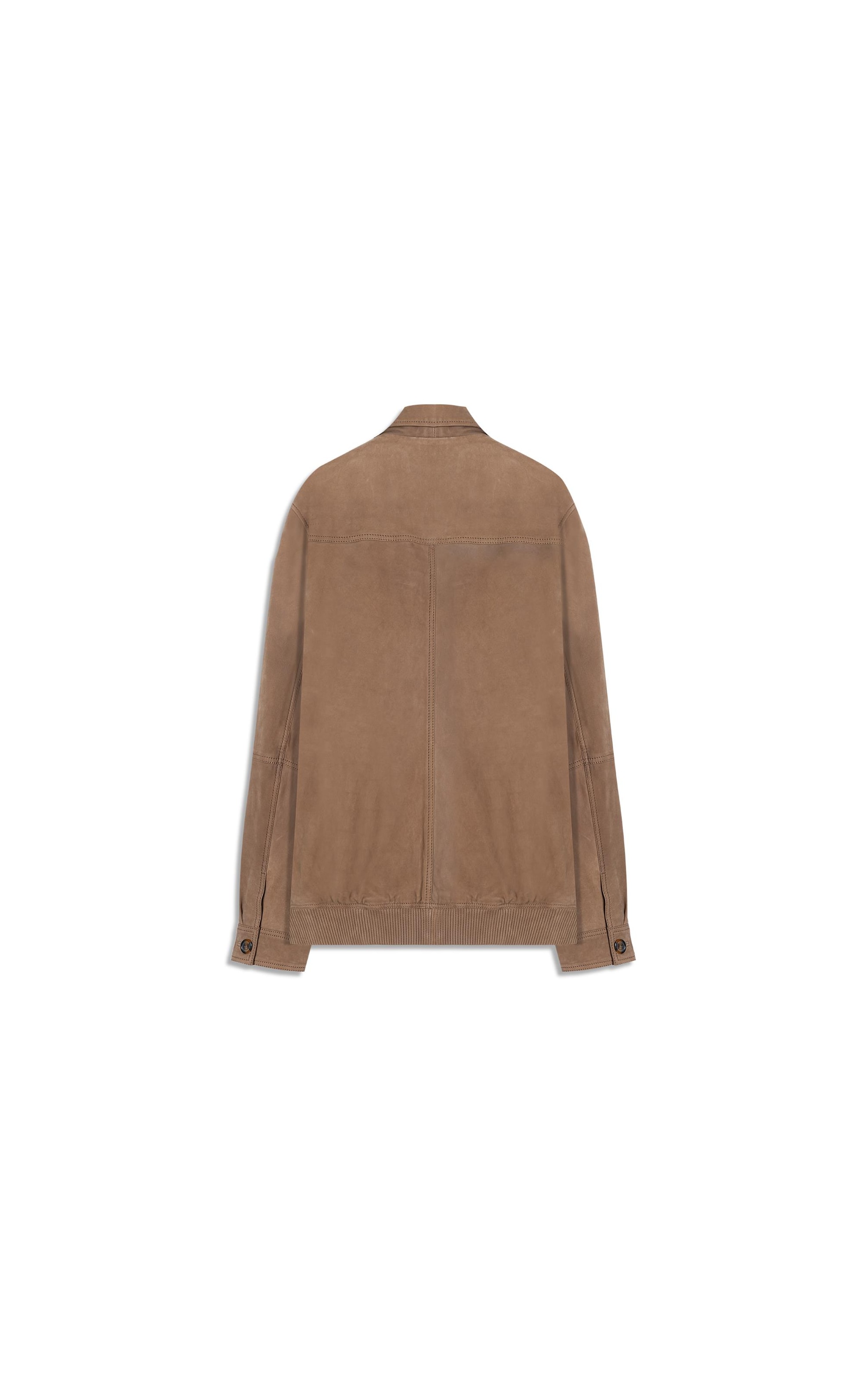 Jaqueta Renan Leather Nubuck Caramelo