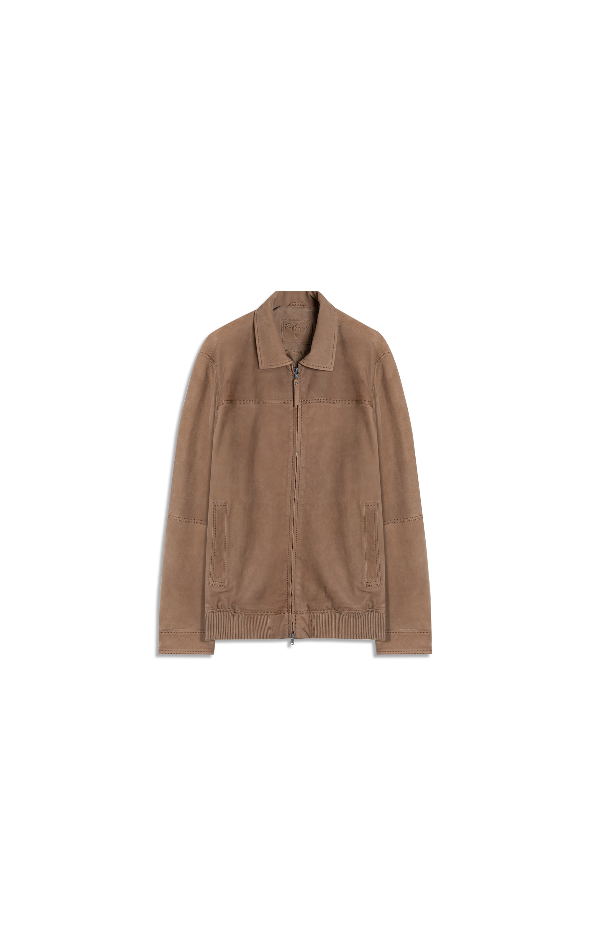 Jaqueta Renan Leather Nubuck Caramelo
