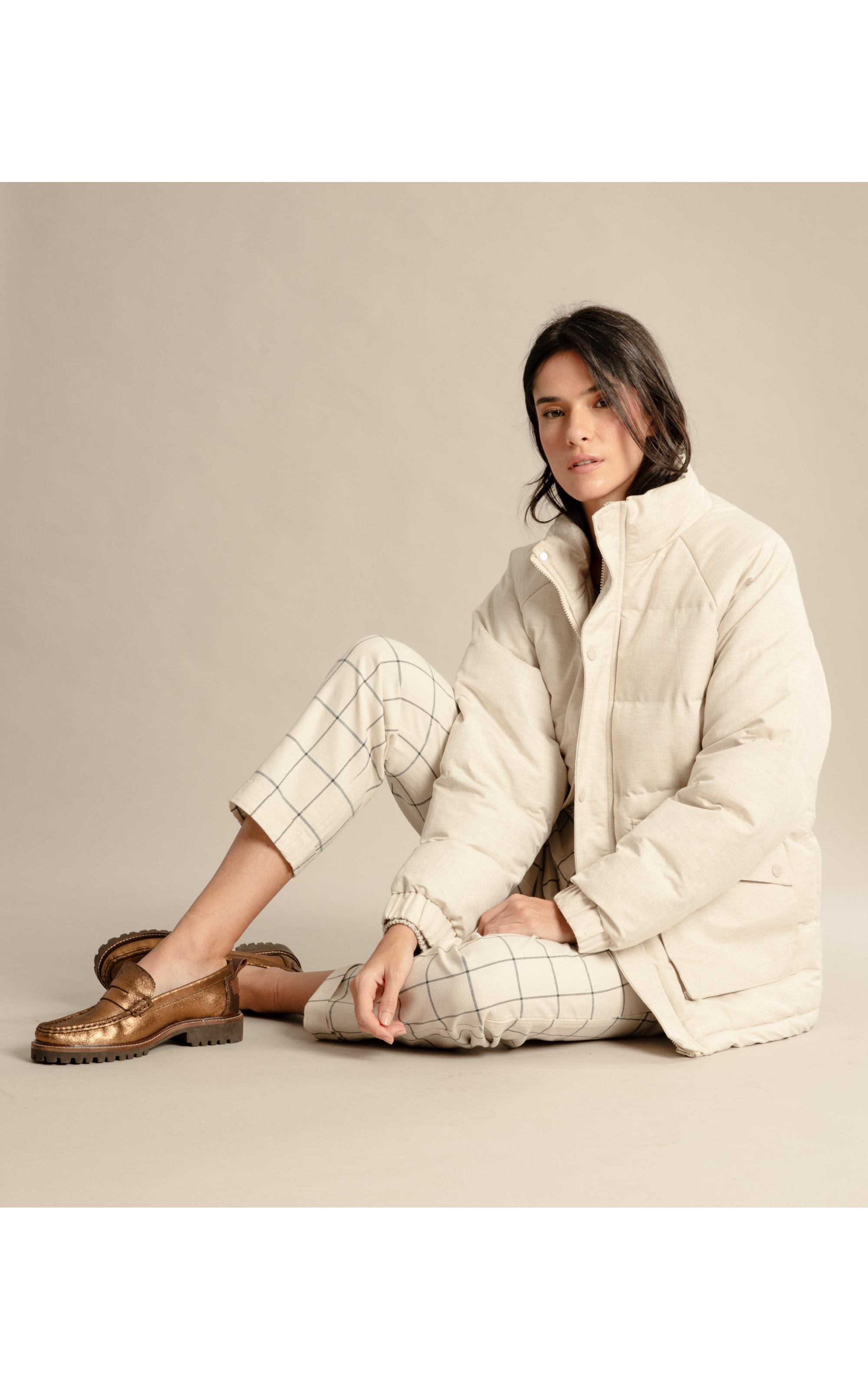 Jaqueta Rio Puffer Natural