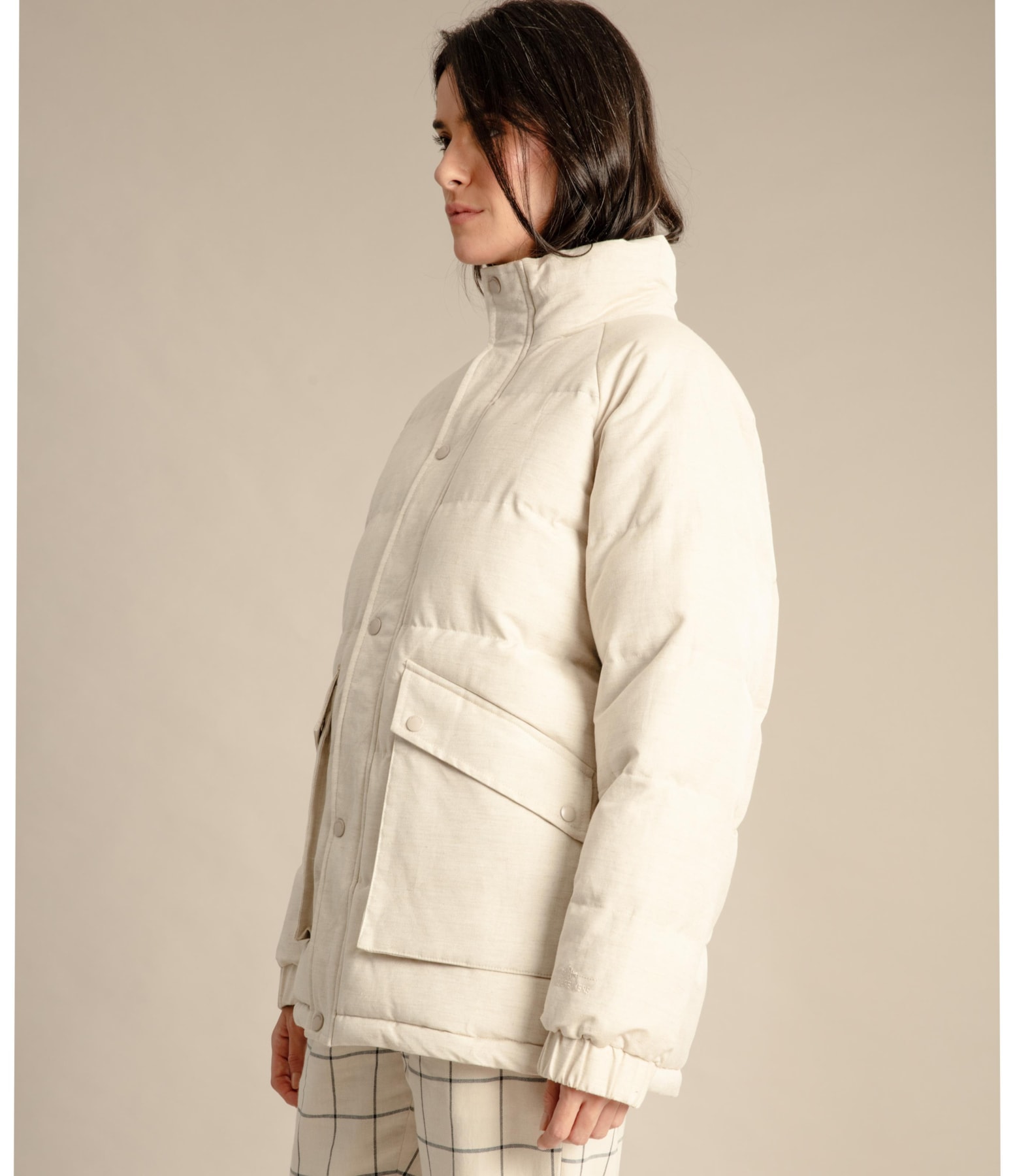 Jaqueta Rio Puffer Natural