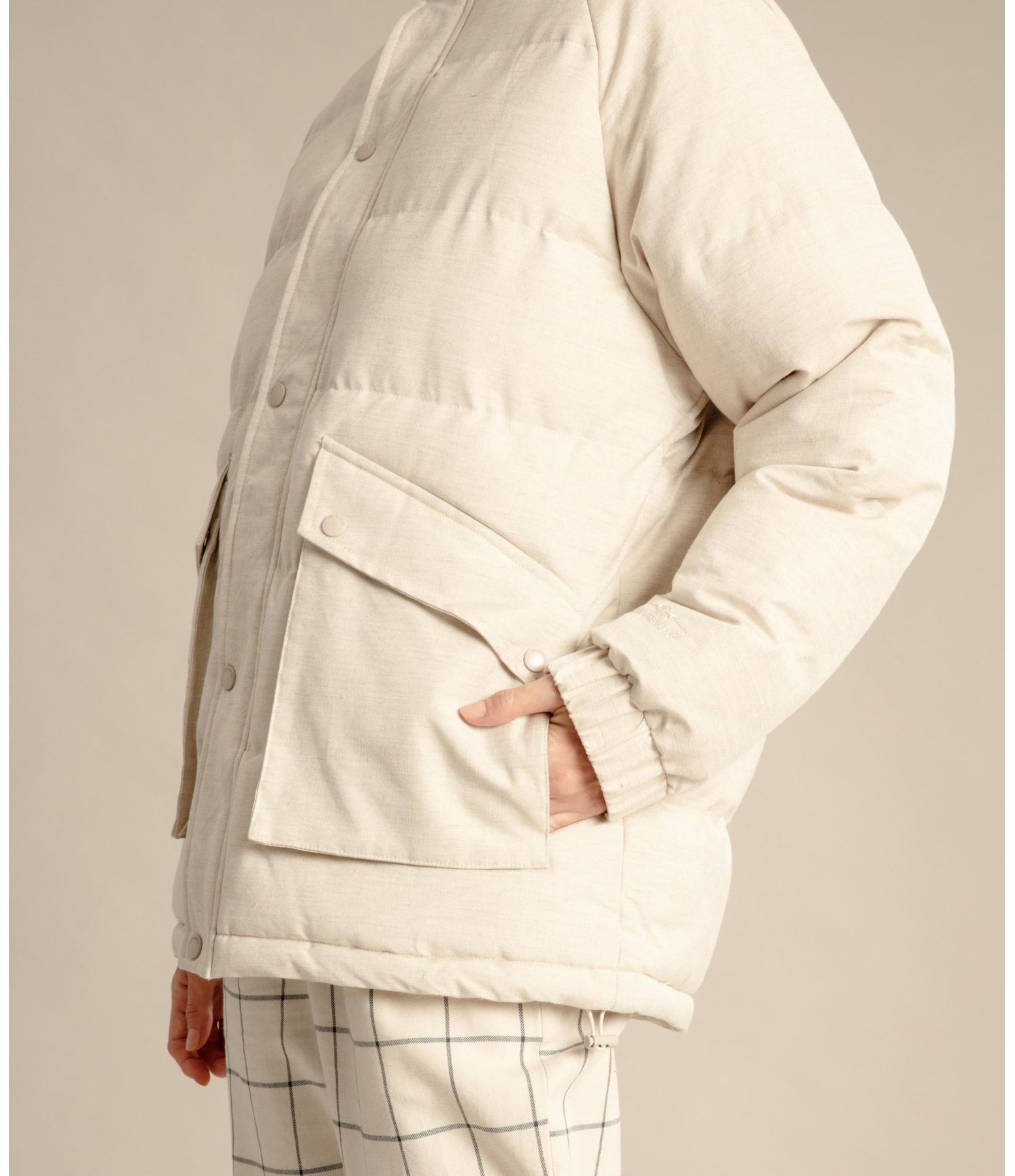 Jaqueta Rio Puffer Natural