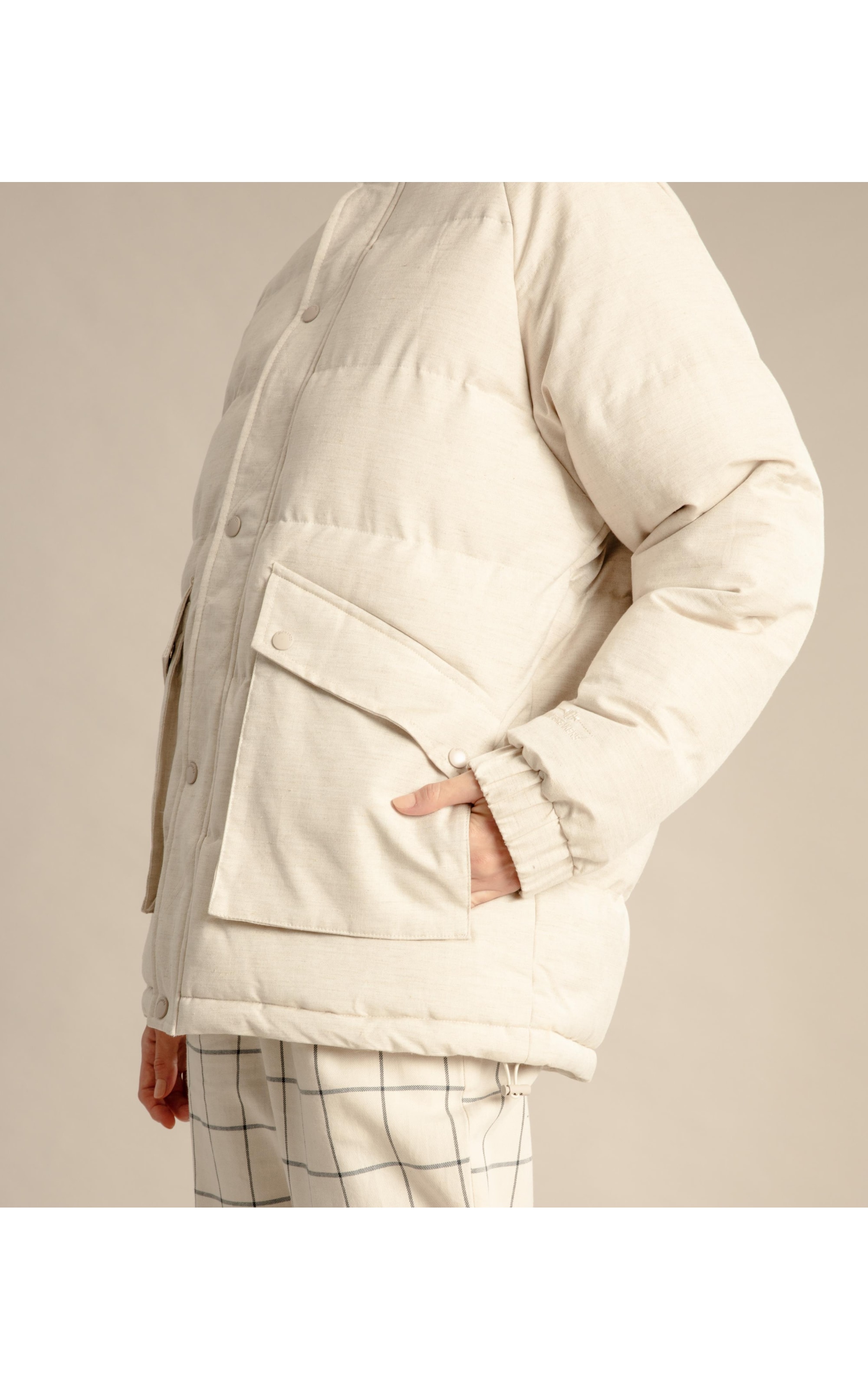 Jaqueta Rio Puffer Natural