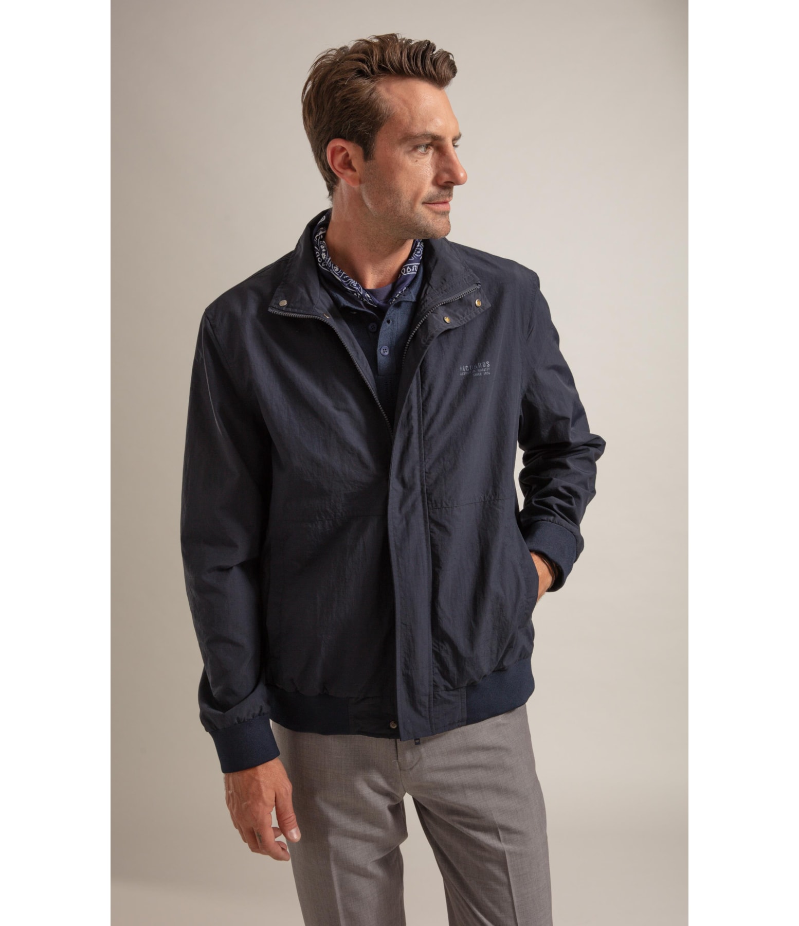 Jaqueta River Nylon Dark Navy