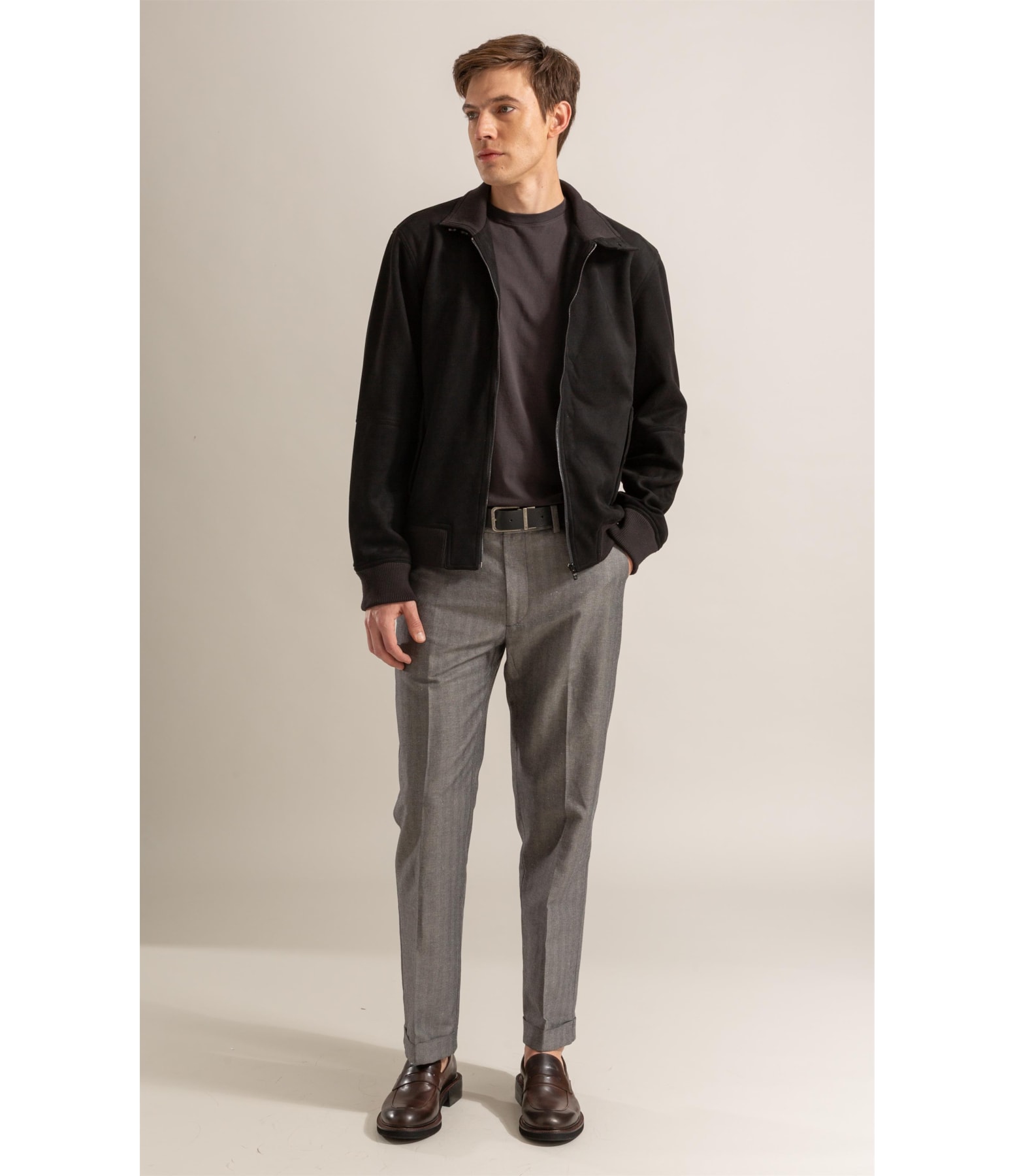 Jaqueta River Suede Preto