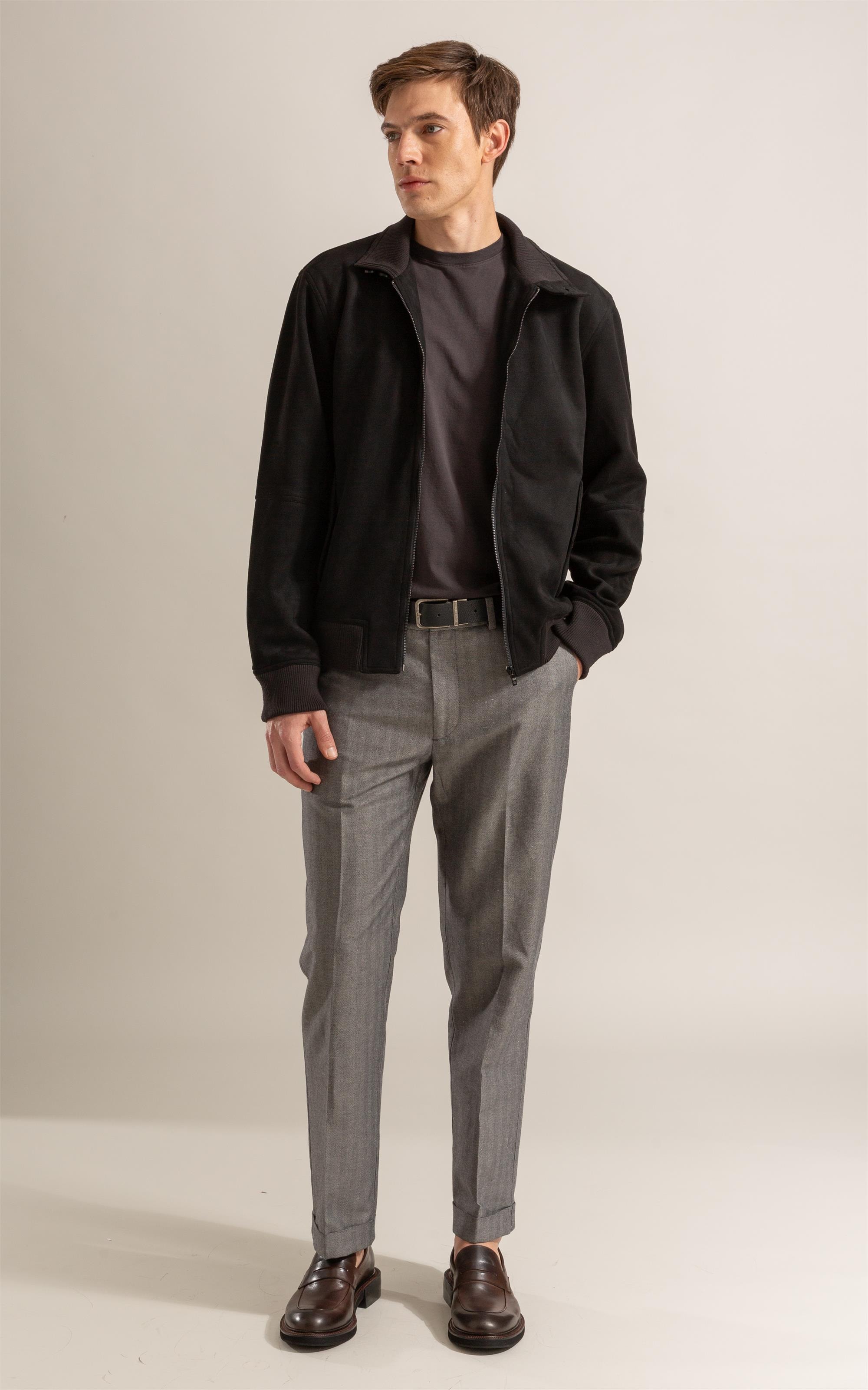 Jaqueta River Suede Preto