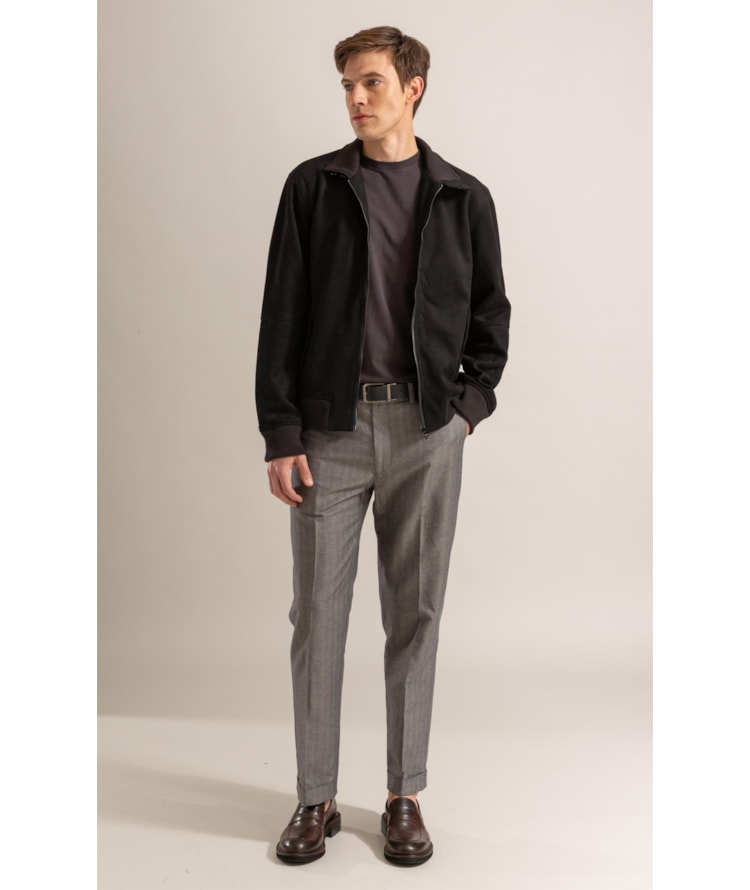 Jaqueta River Suede Preto