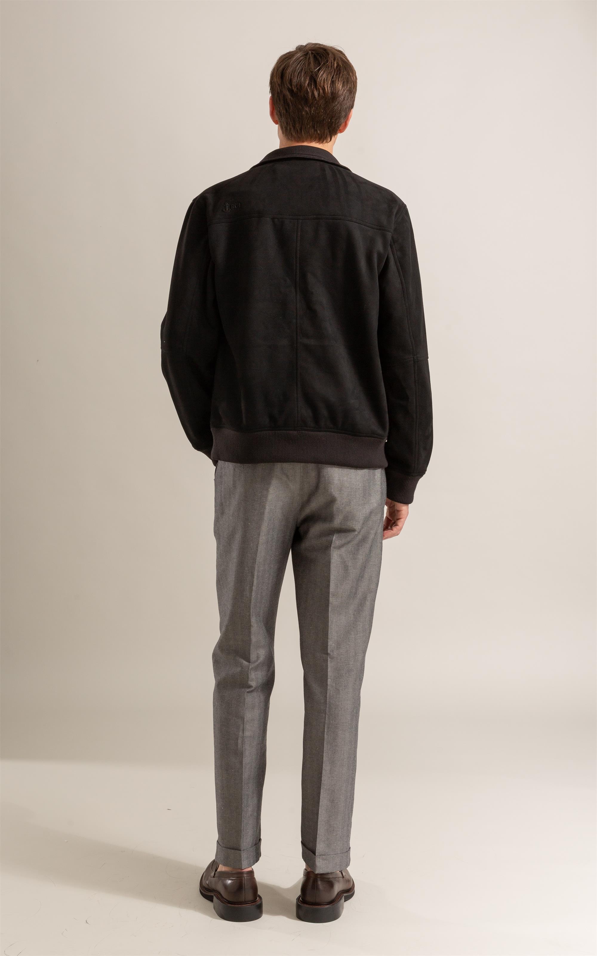 Jaqueta River Suede Preto