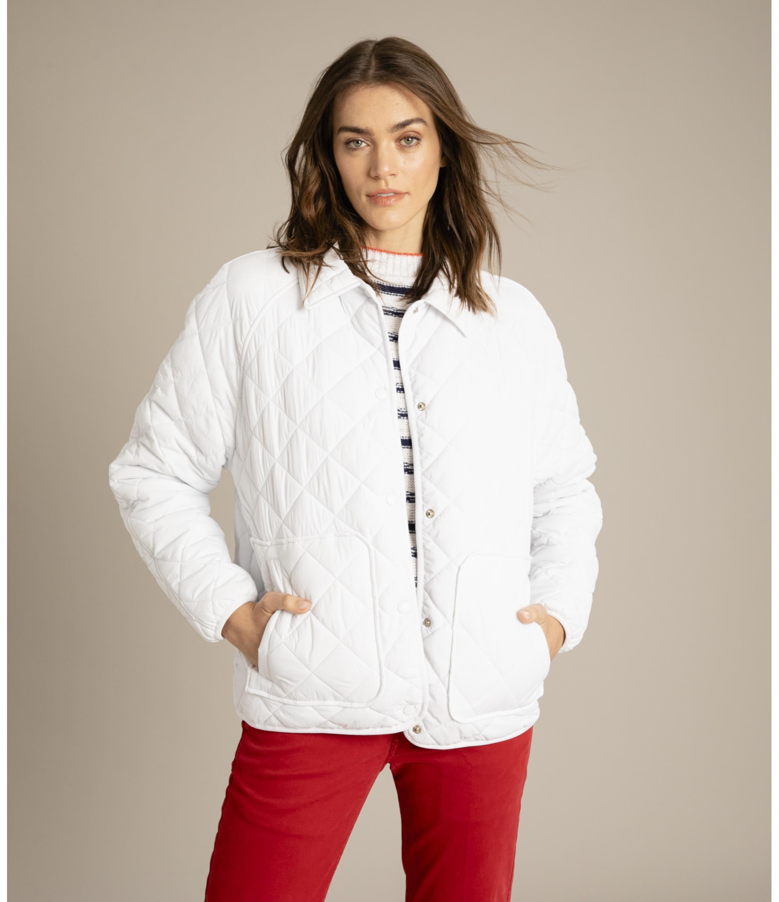 Jaqueta Sierra Quilted Off White