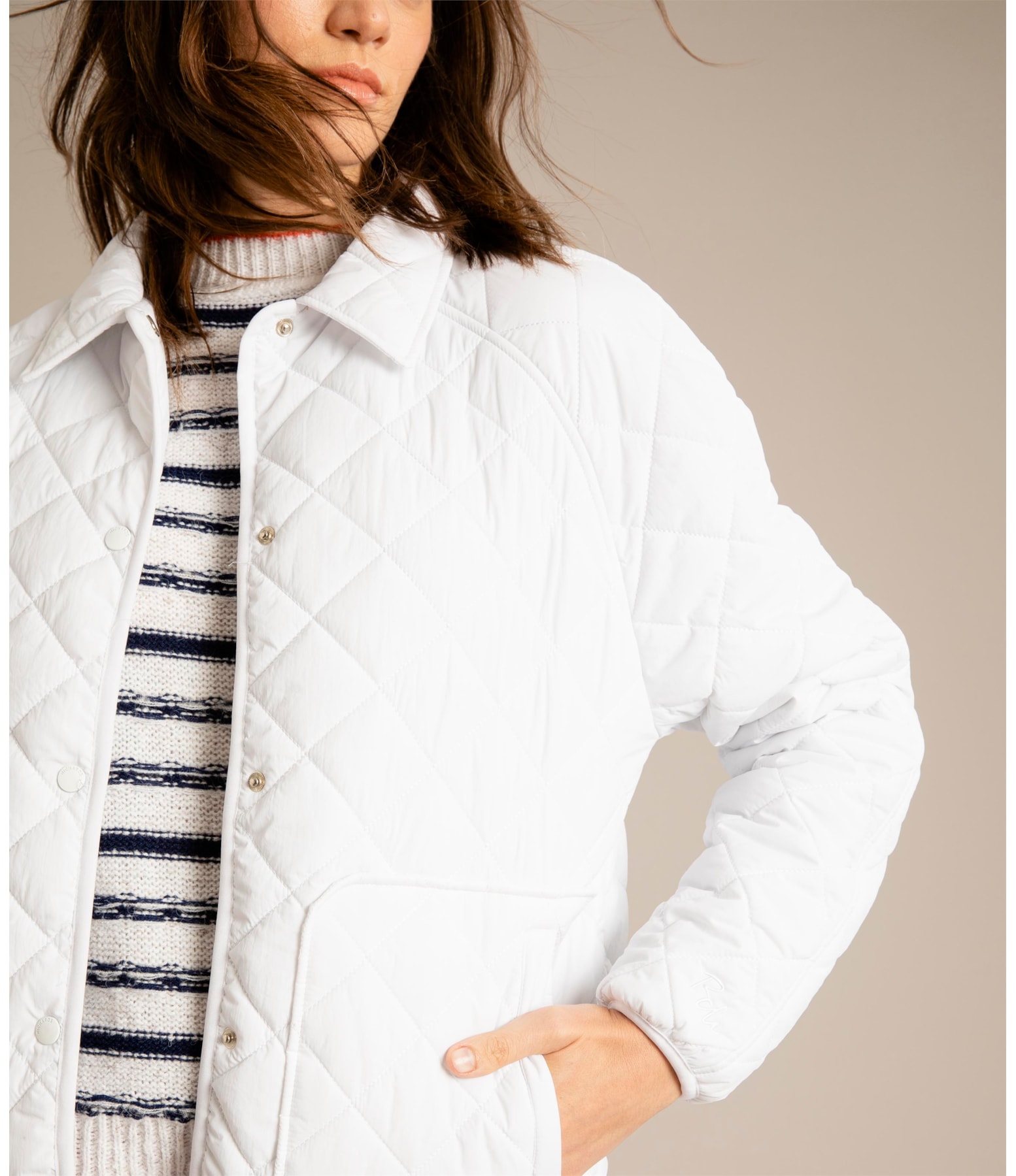Jaqueta Sierra Quilted Off White