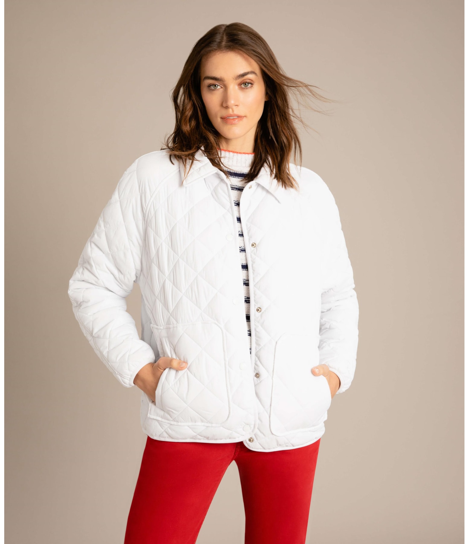 Jaqueta Sierra Quilted Off White