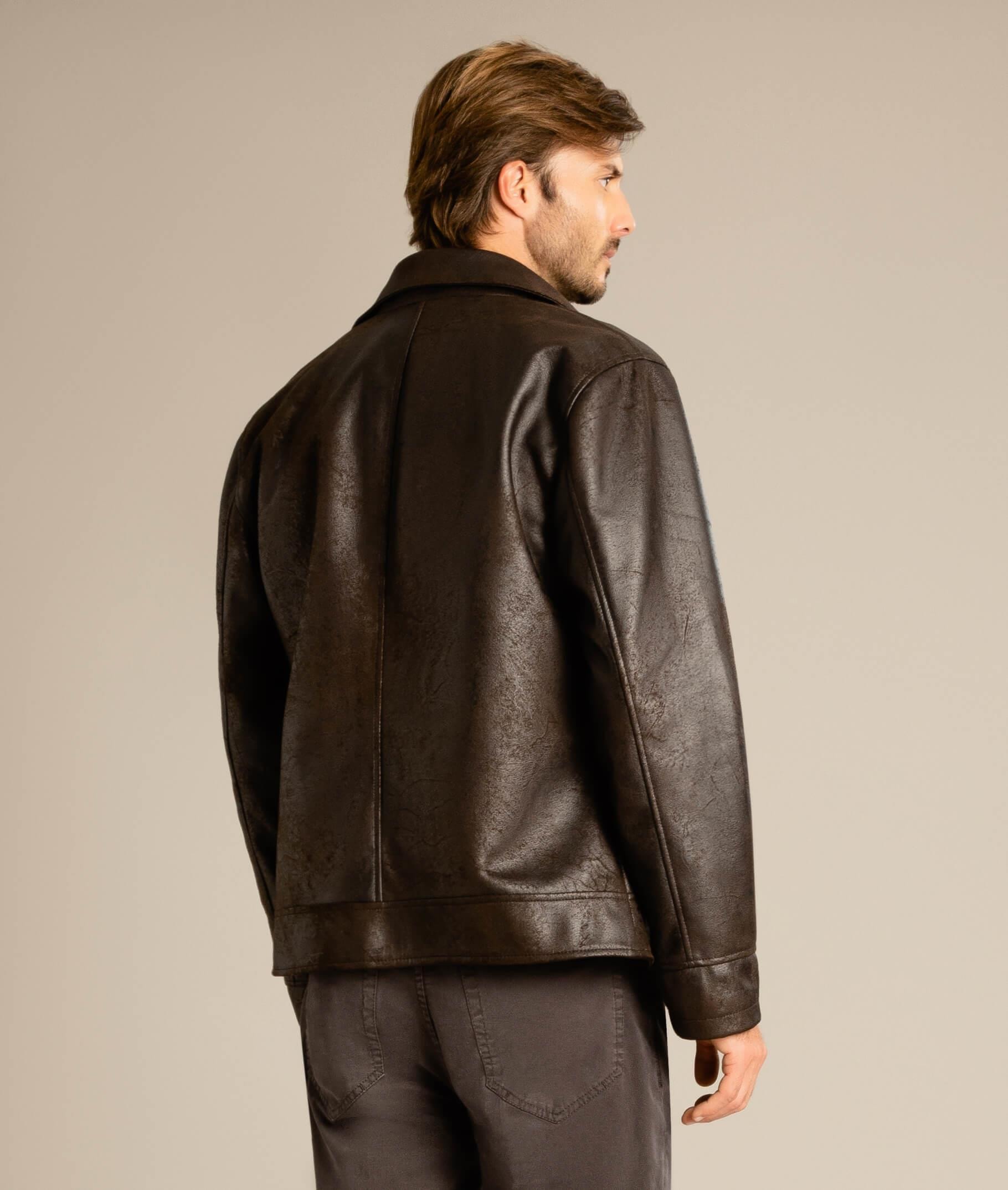 Jaqueta Suede Dark Brown