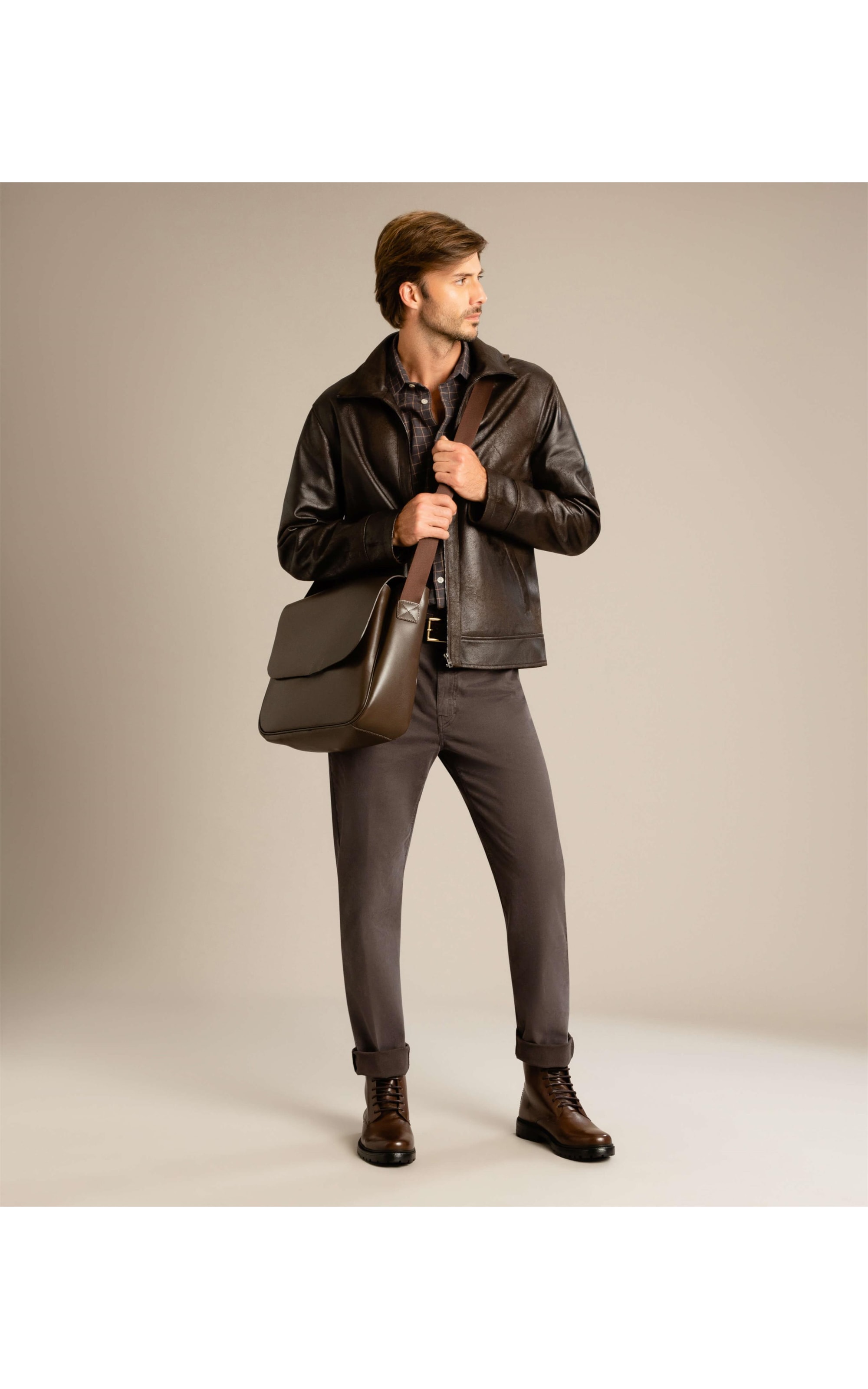 Jaqueta Suede Dark Brown