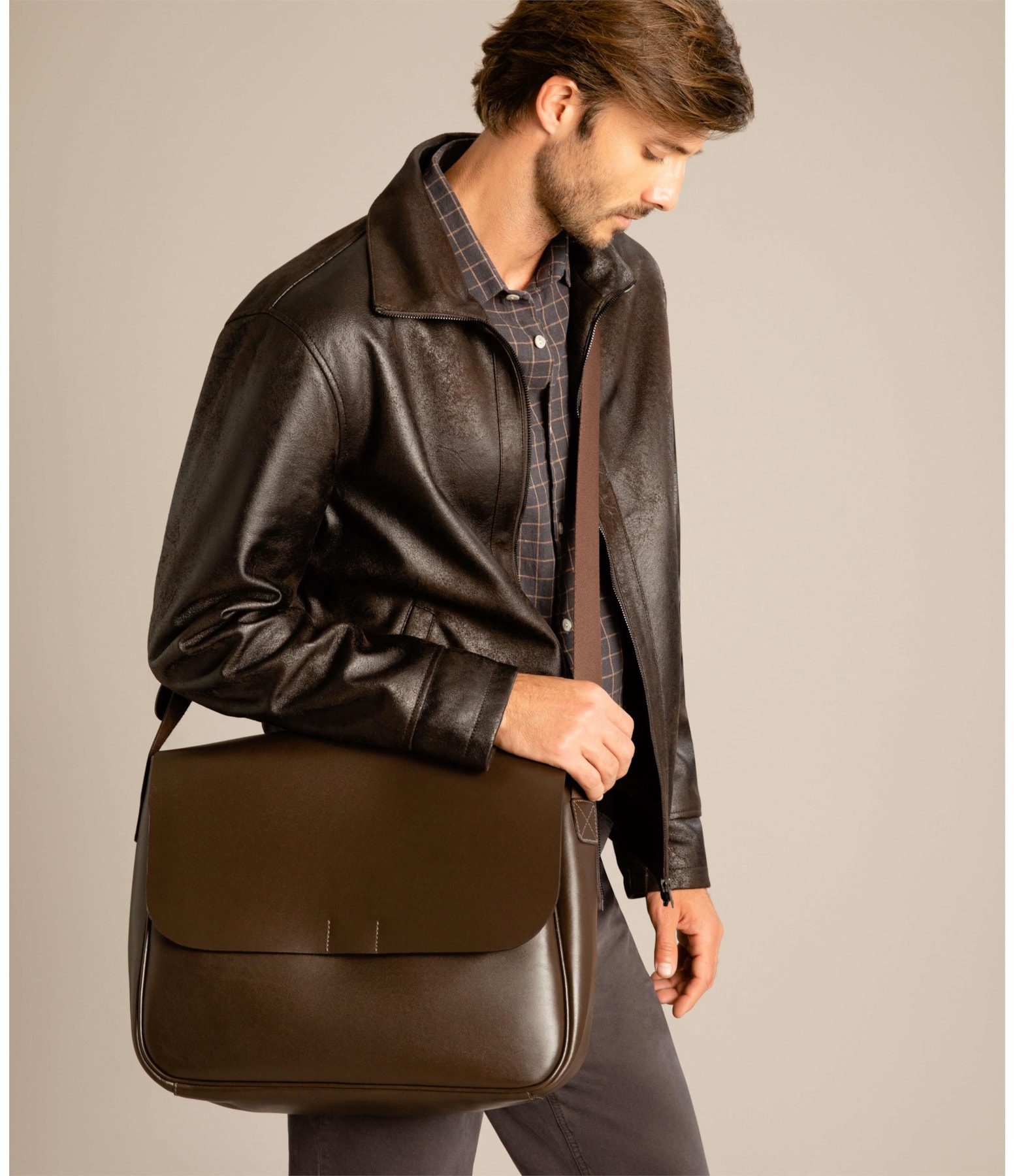Jaqueta Suede Dark Brown