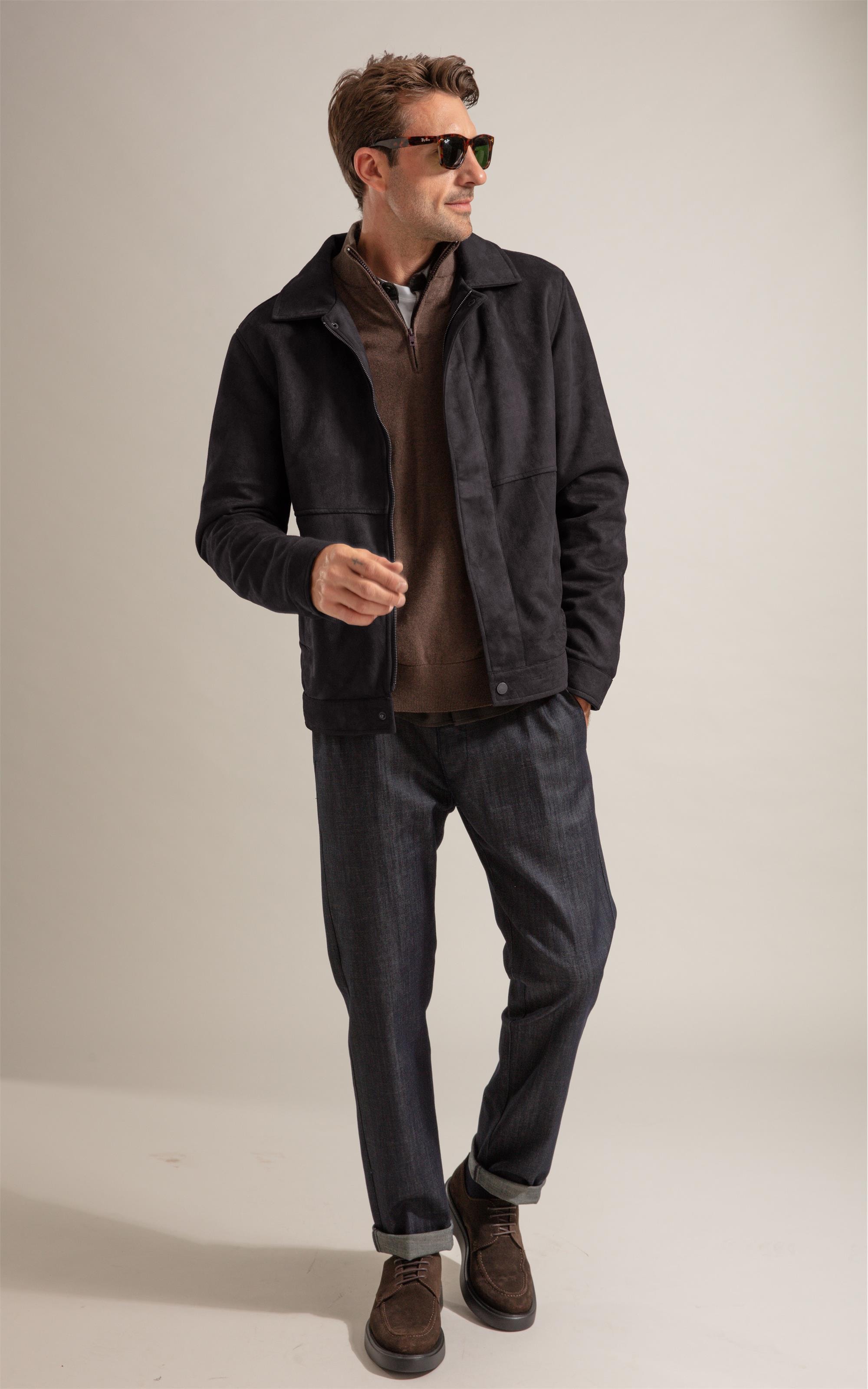 Jaqueta Suede Golf Classic Cafe