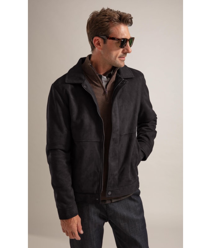Jaqueta Suede Golf Classic Cafe