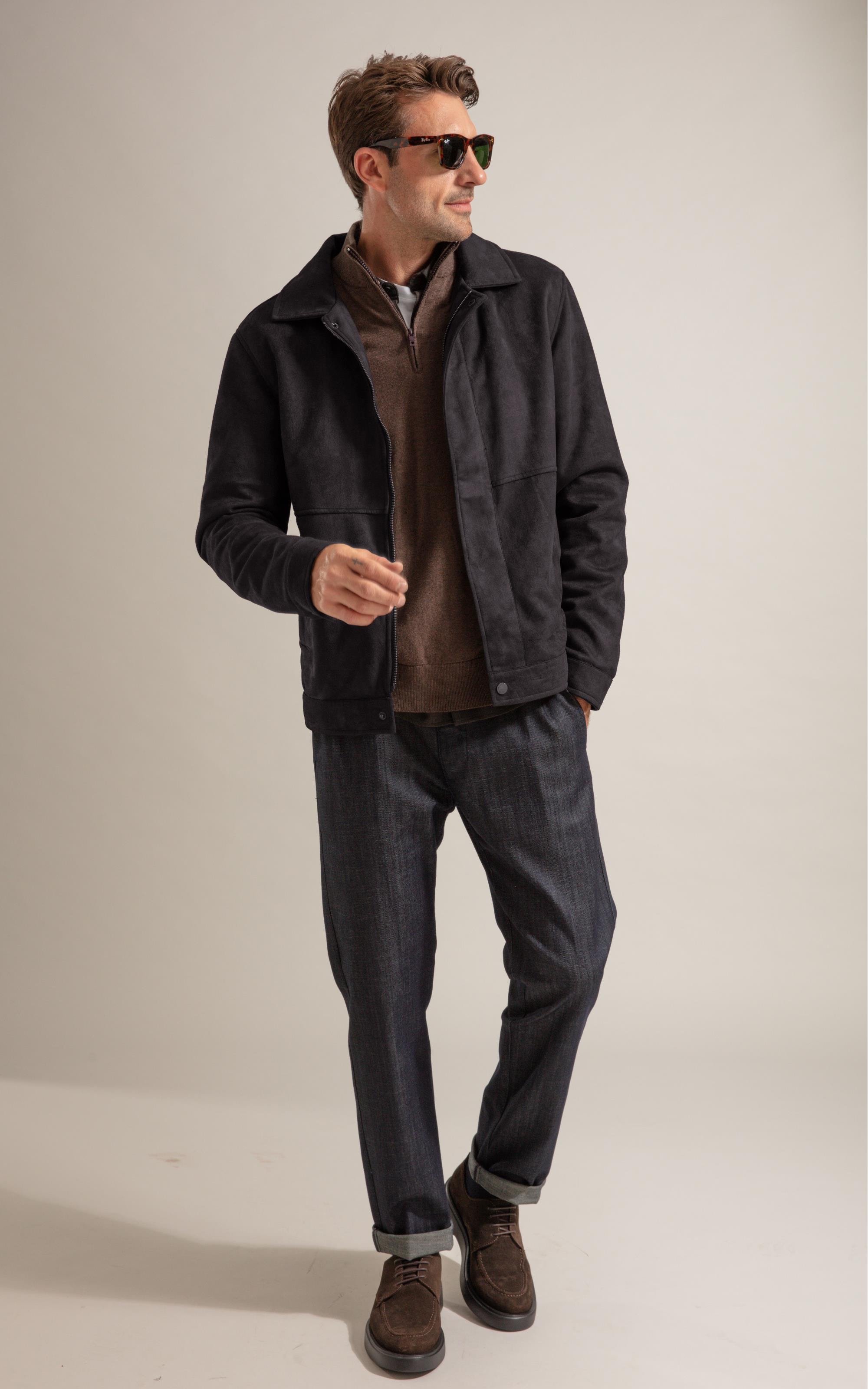 Jaqueta Suede Golf Classic Cafe