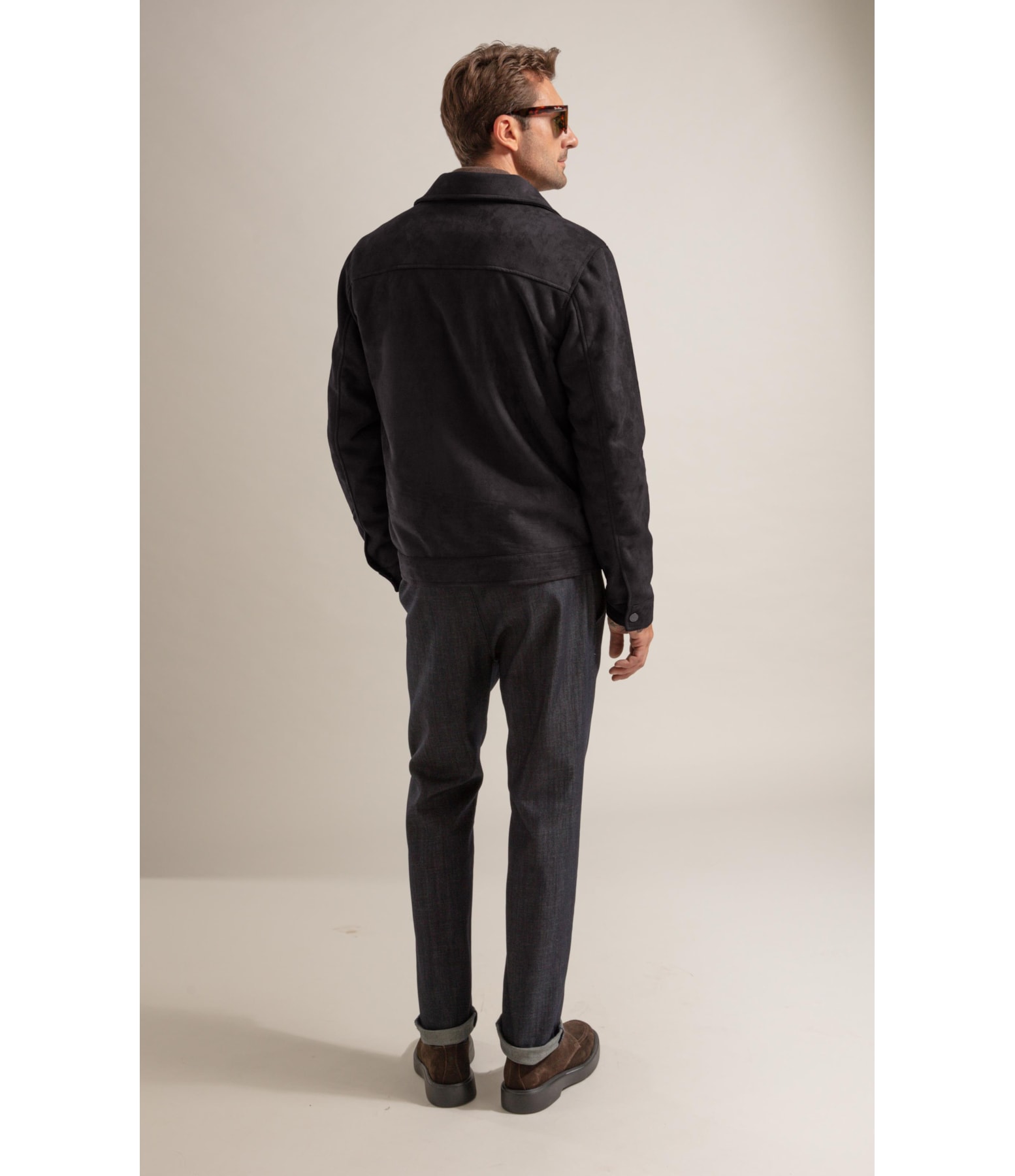 Jaqueta Suede Golf Classic Cafe