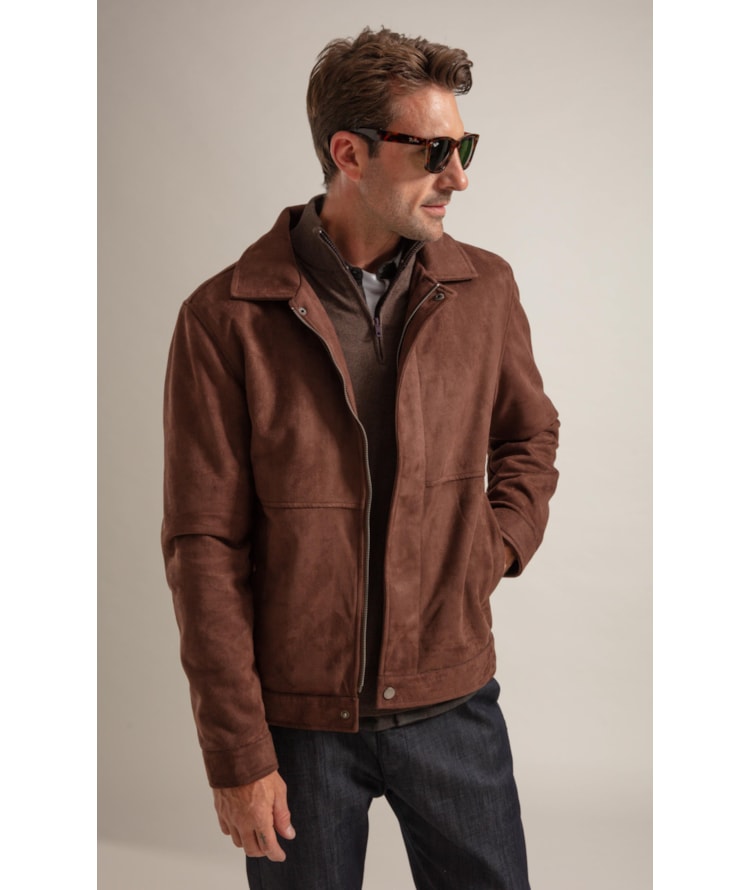 Jaqueta Suede Golf Classic Cafe