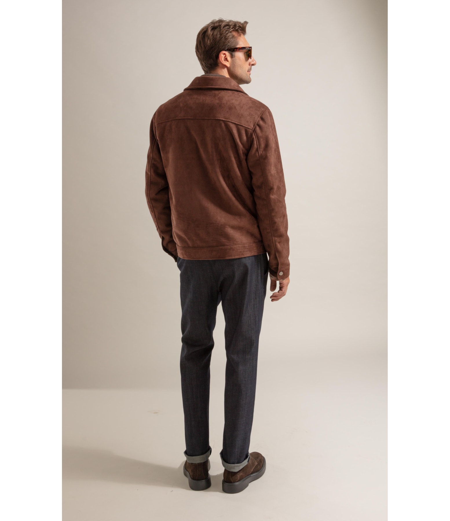 Jaqueta Suede Golf Classic Cafe