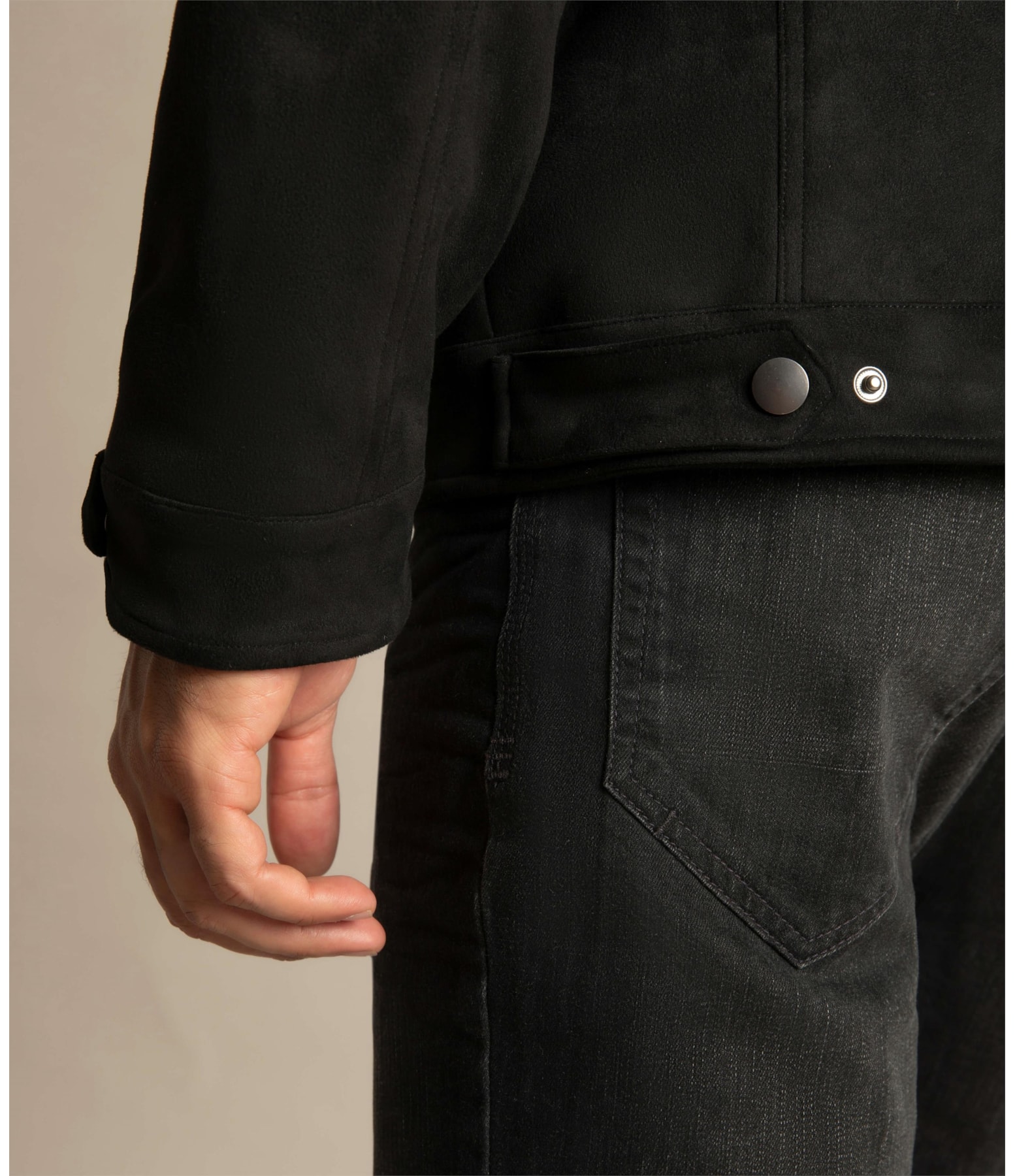Jaqueta Suede Richards Preto