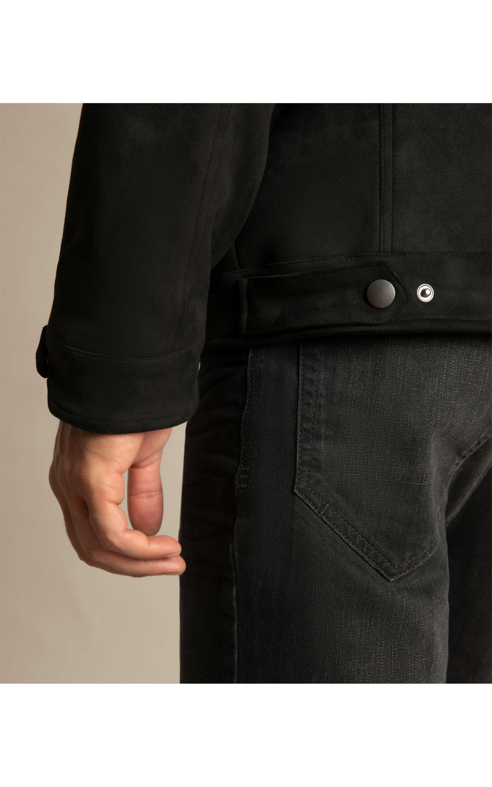Jaqueta Suede Richards Preto