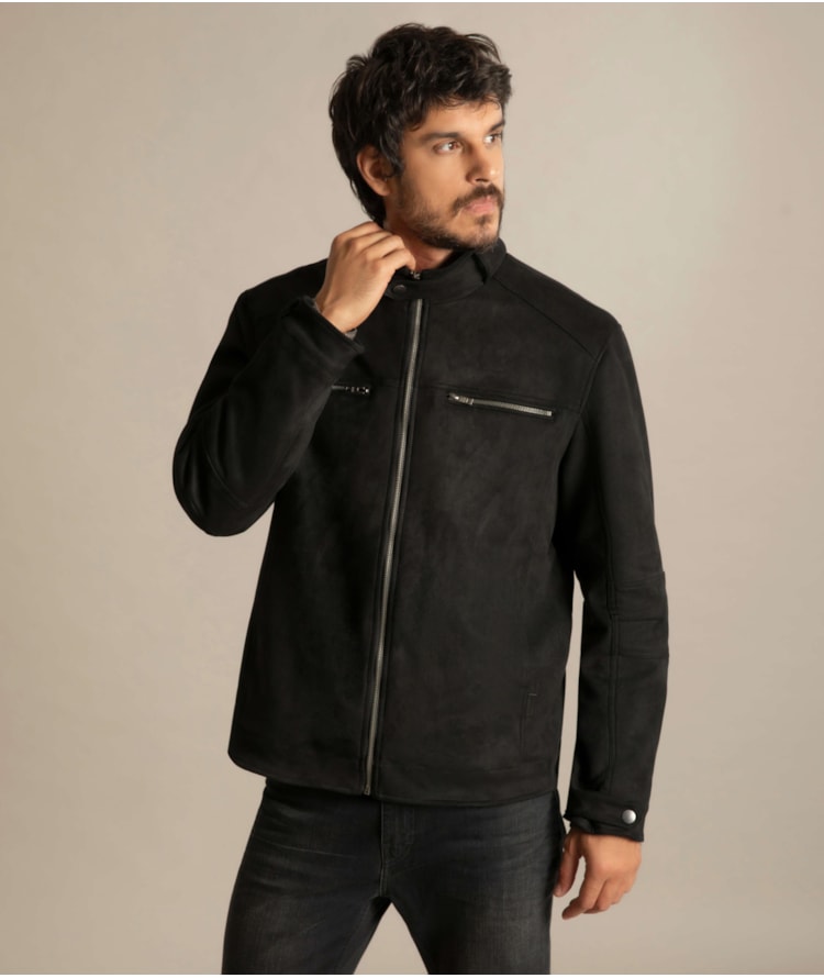 Jaqueta Suede Richards Preto