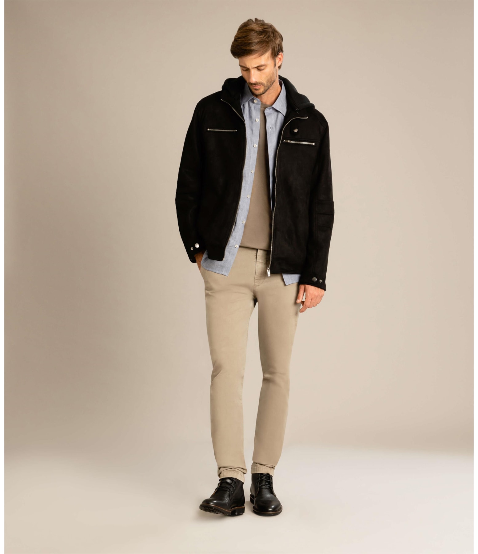Jaqueta Suede Richards Preto