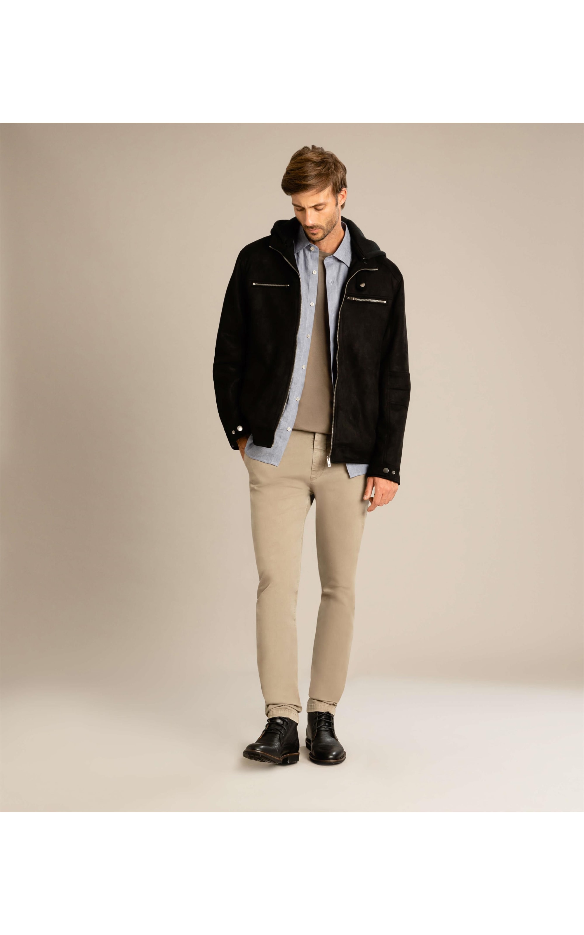 Jaqueta Suede Richards Preto