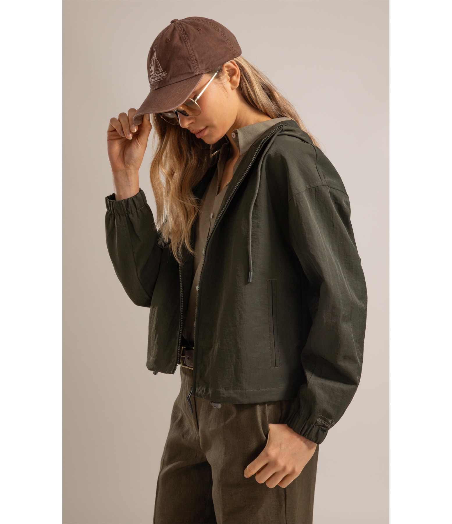 Jaqueta Sun Nylon Verde Army
