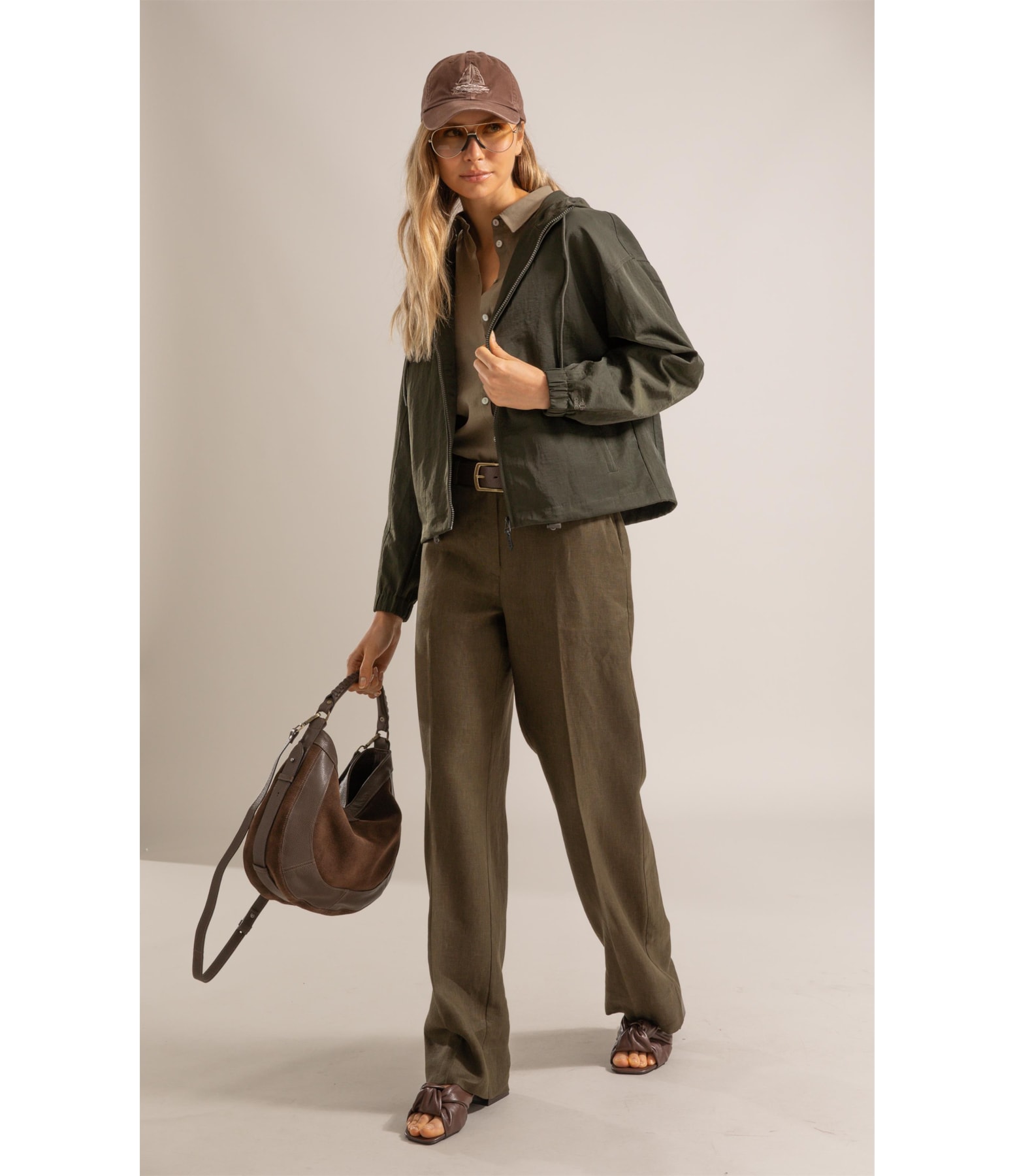 Jaqueta Sun Nylon Verde Army