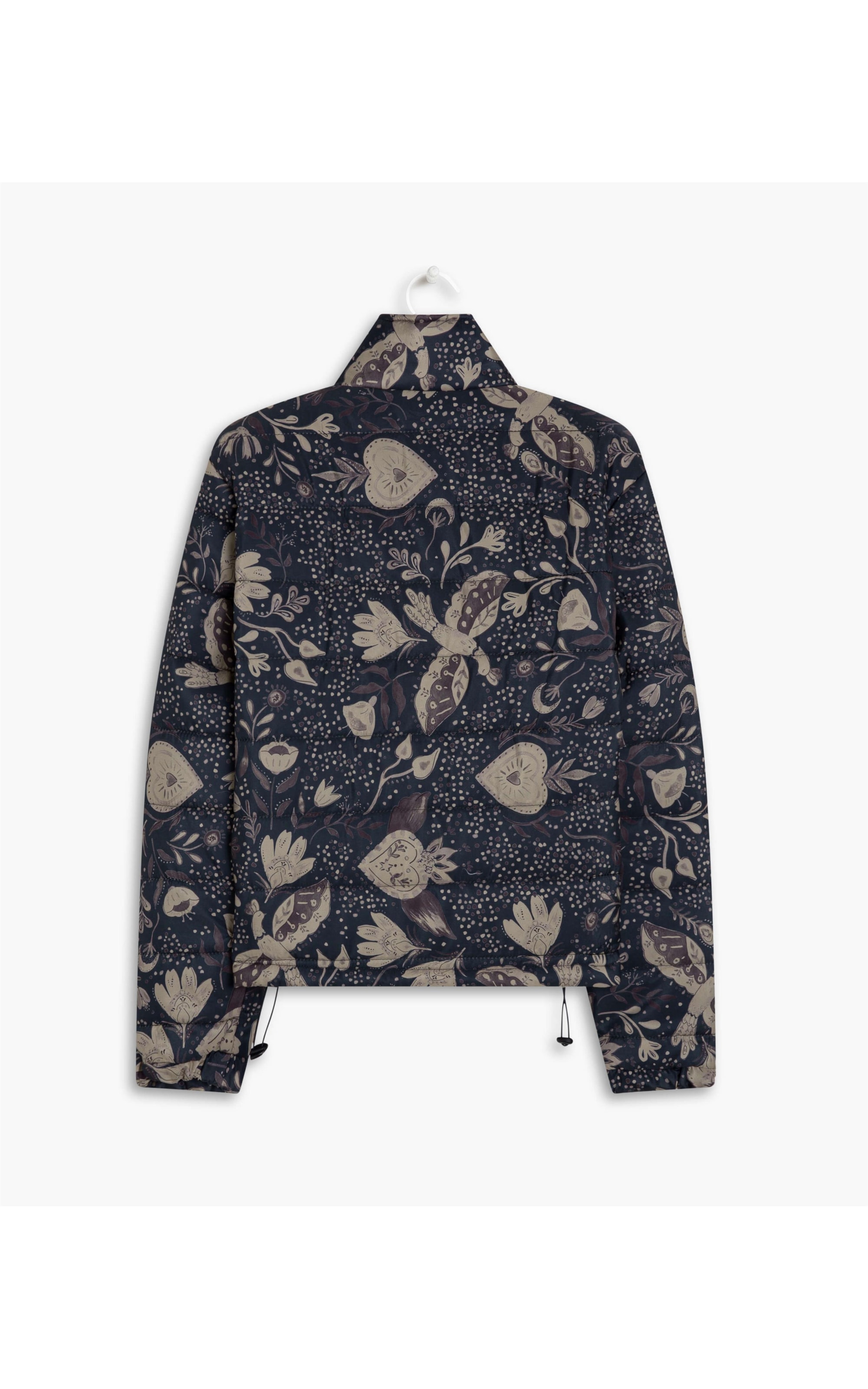 Jaqueta Suri Matelassê Estampa Corazon Dark Navy