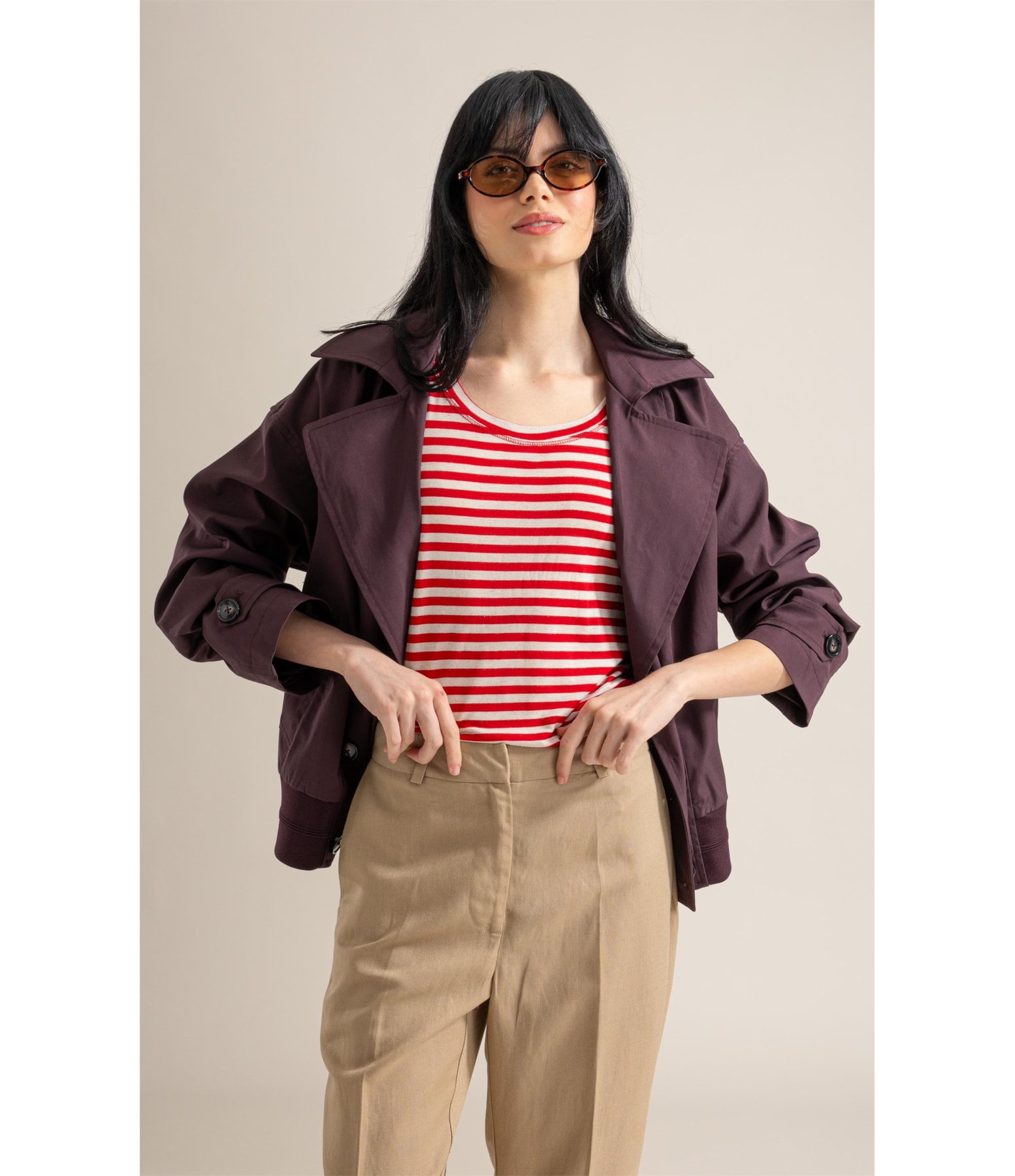 Jaqueta Tech Coat Bomber Cafe