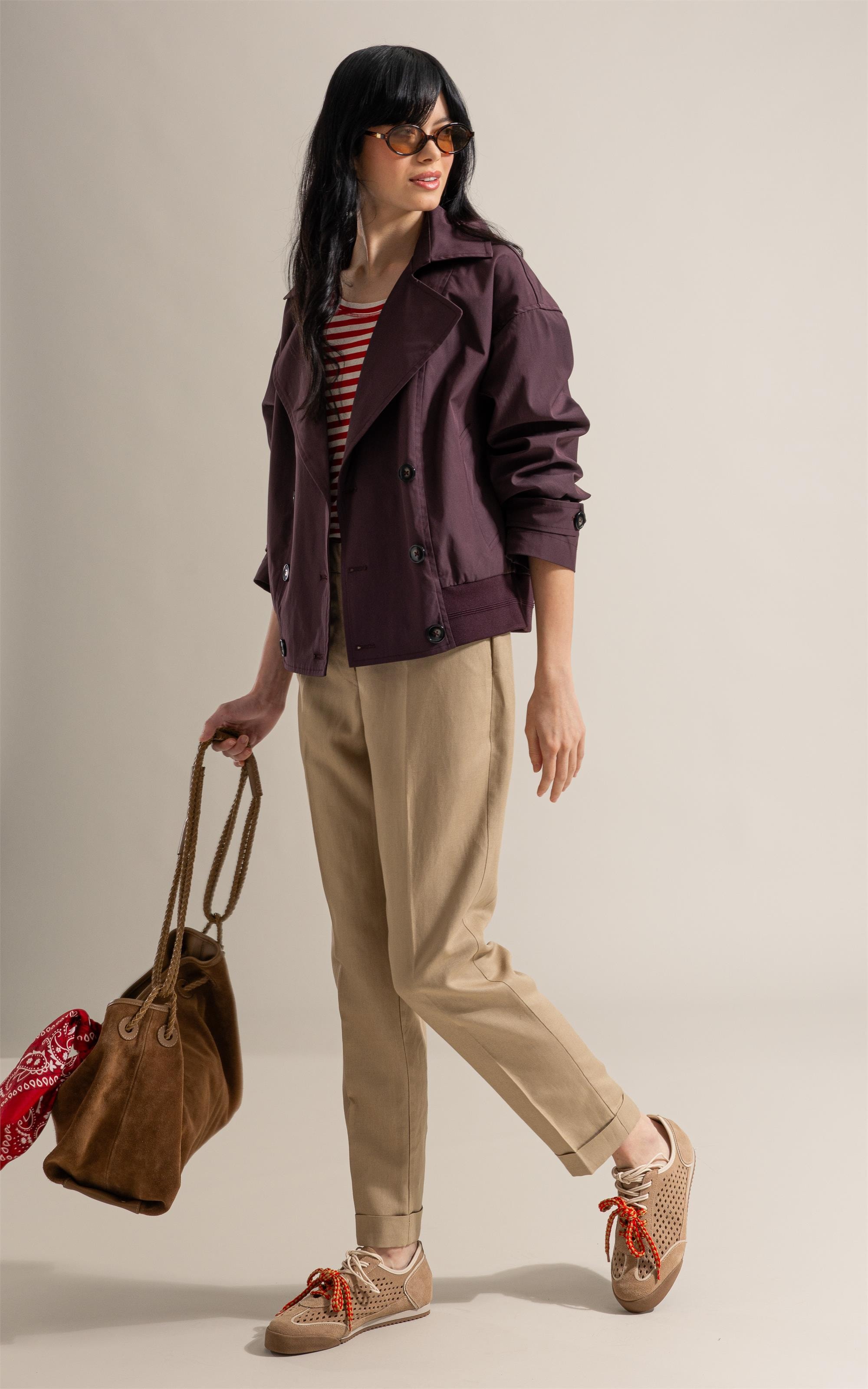 Jaqueta Tech Coat Bomber Cafe