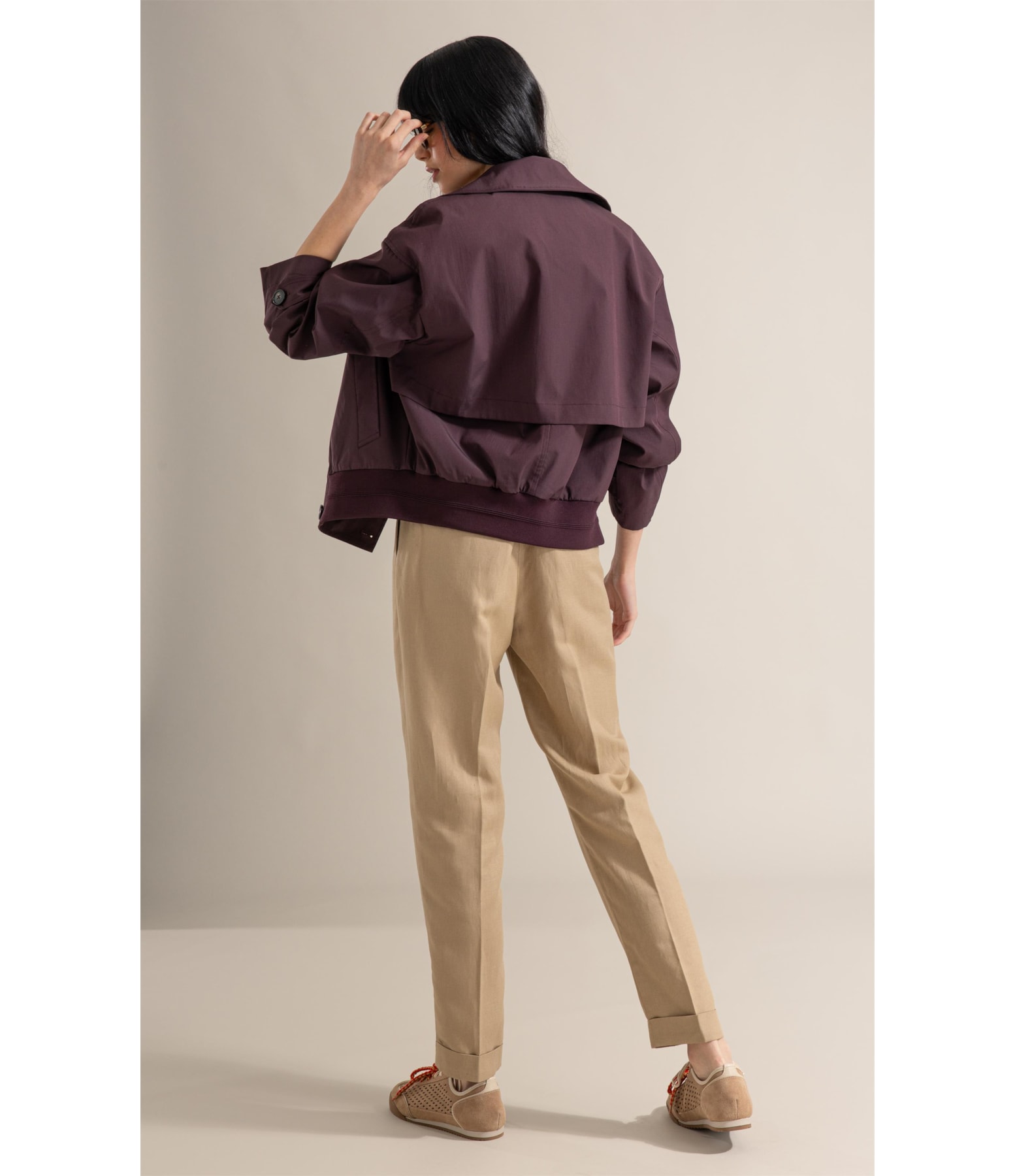 Jaqueta Tech Coat Bomber Cafe