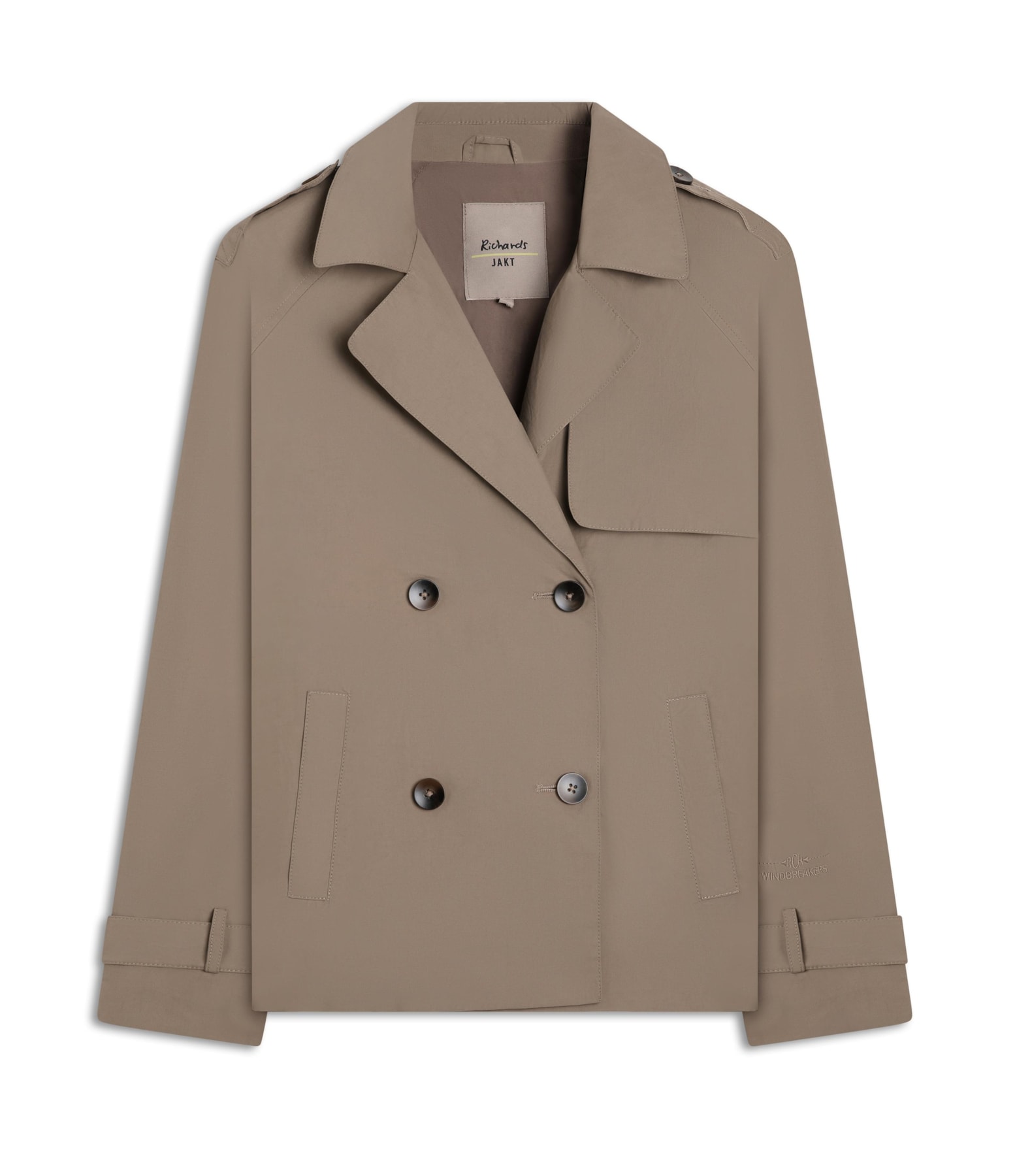  Jaqueta Trench Cotton Caqui