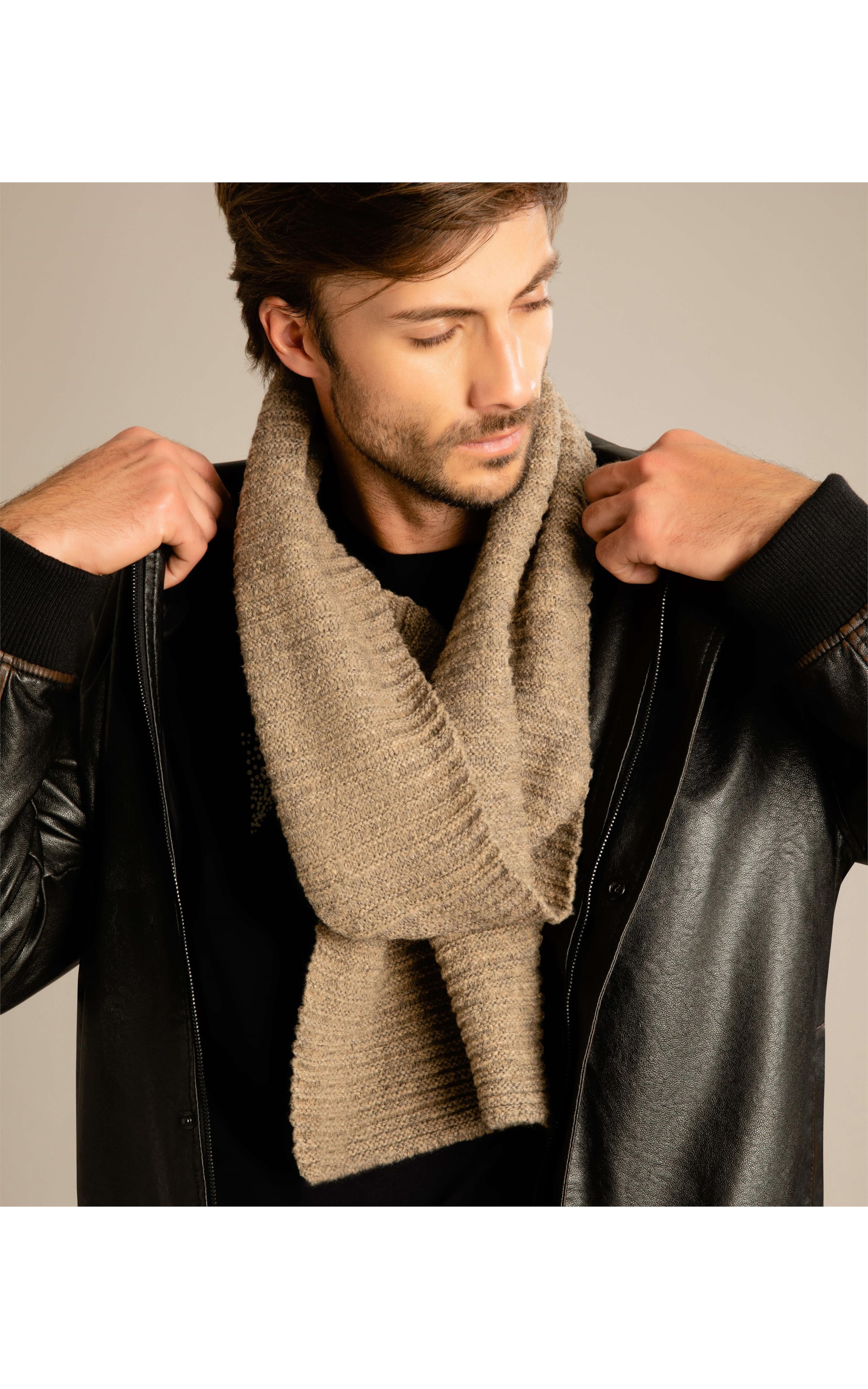 Jaqueta Vegan Leather Aviator Cafe