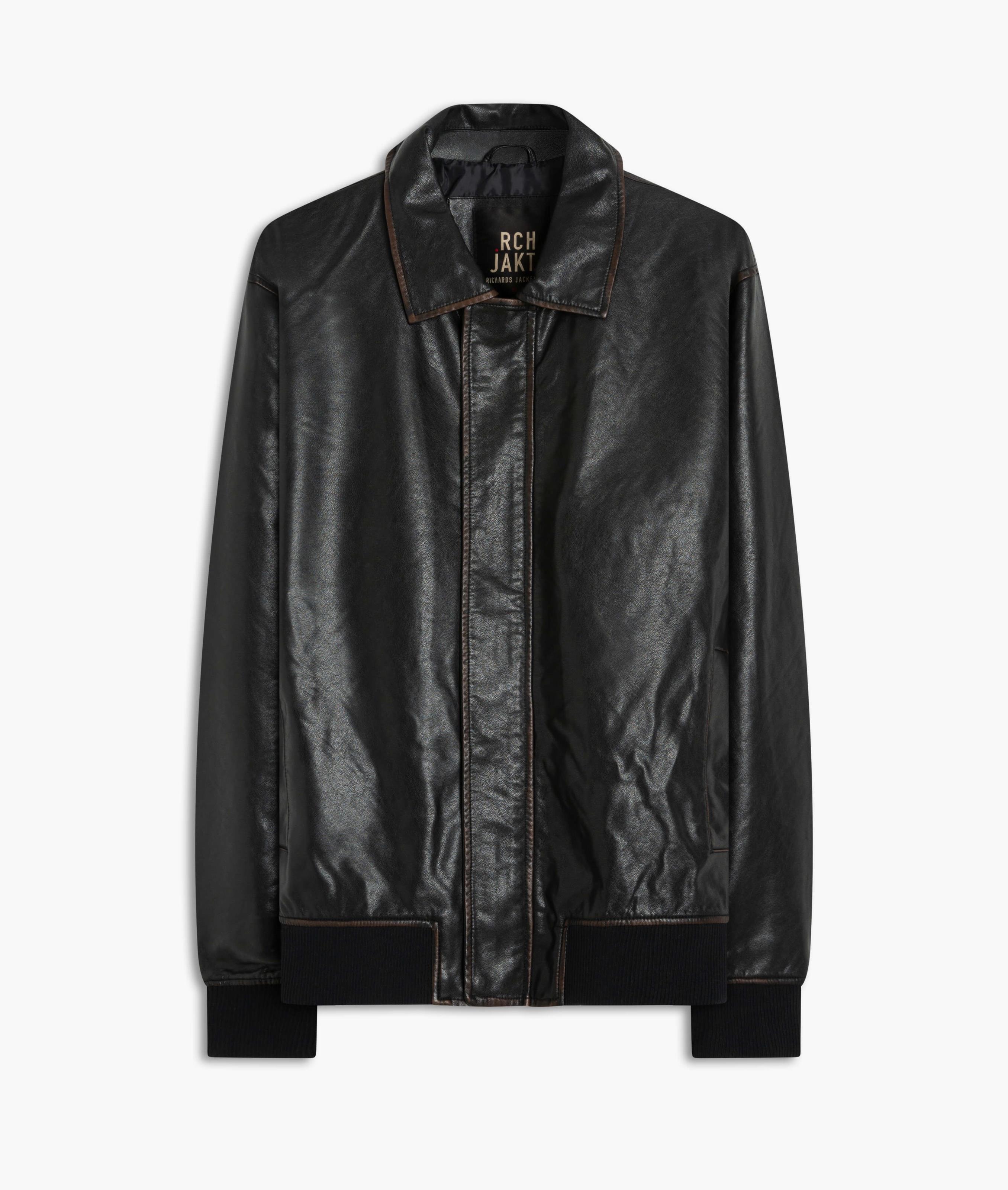 ジャケット・アウター 2007AW ARCHIVE Acid Rain Leather Jacket Acne Studios - レザージャケット - ブラック