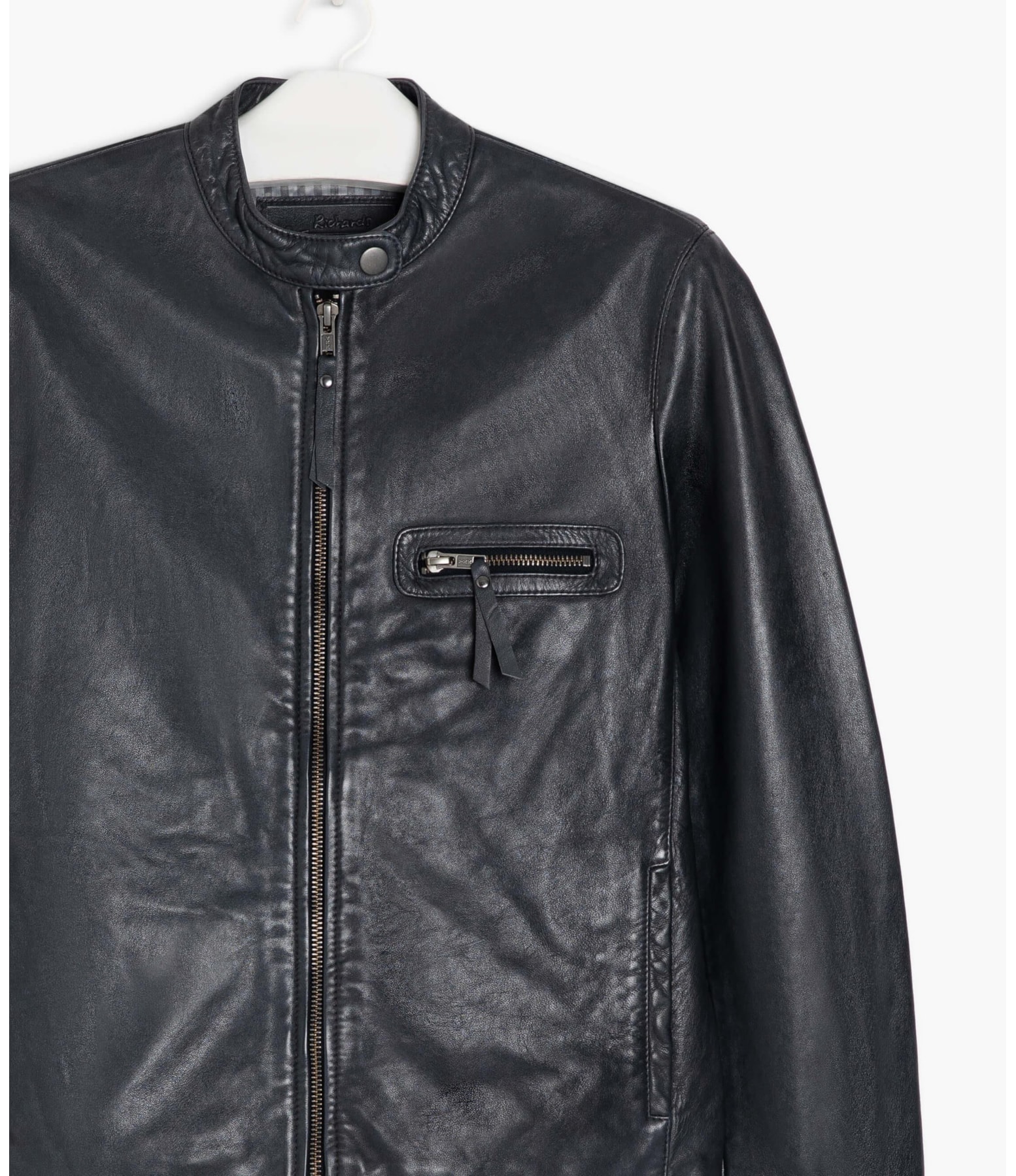 Jaqueta Vegas Leather Dark Navy