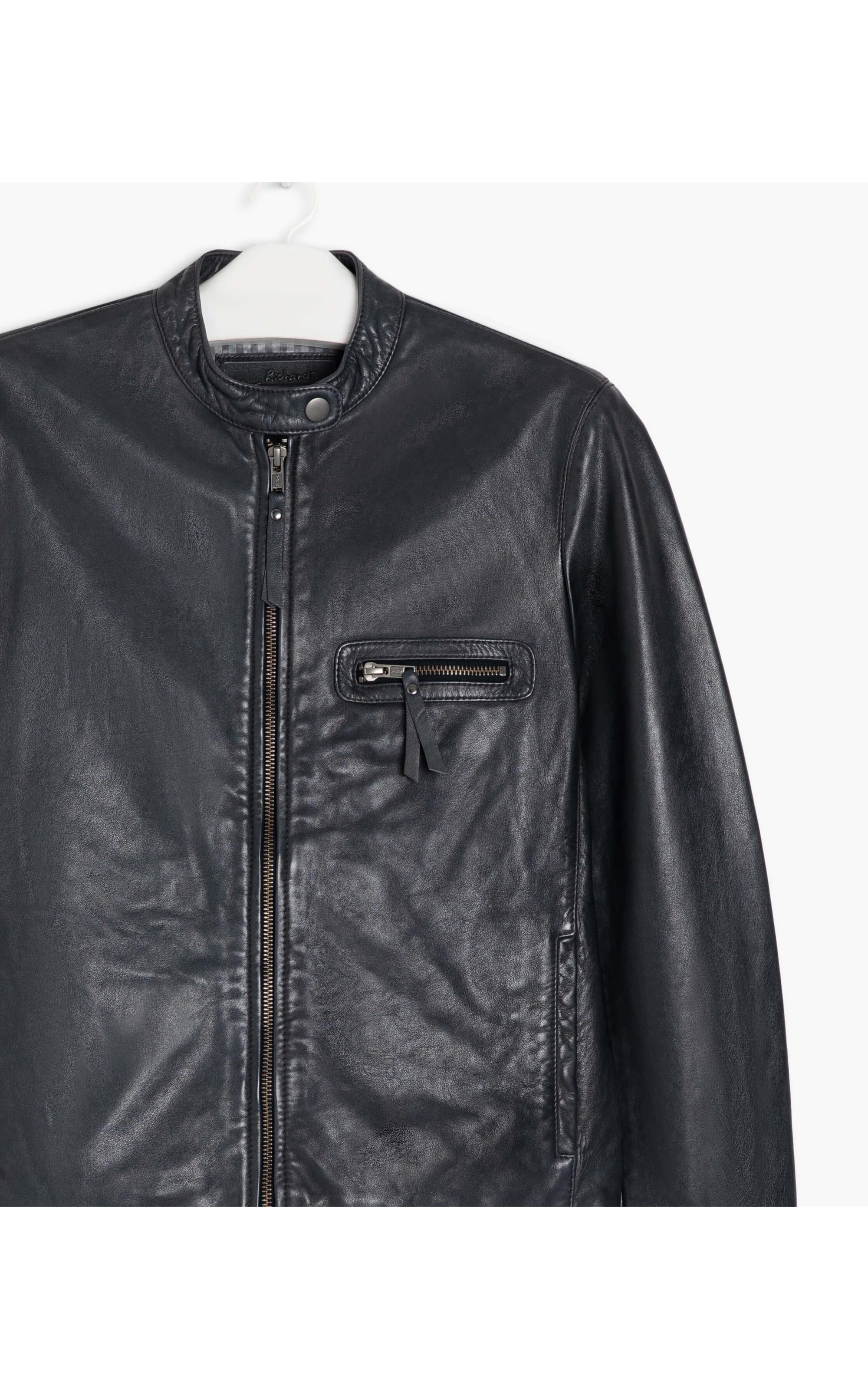 Jaqueta Vegas Leather Dark Navy