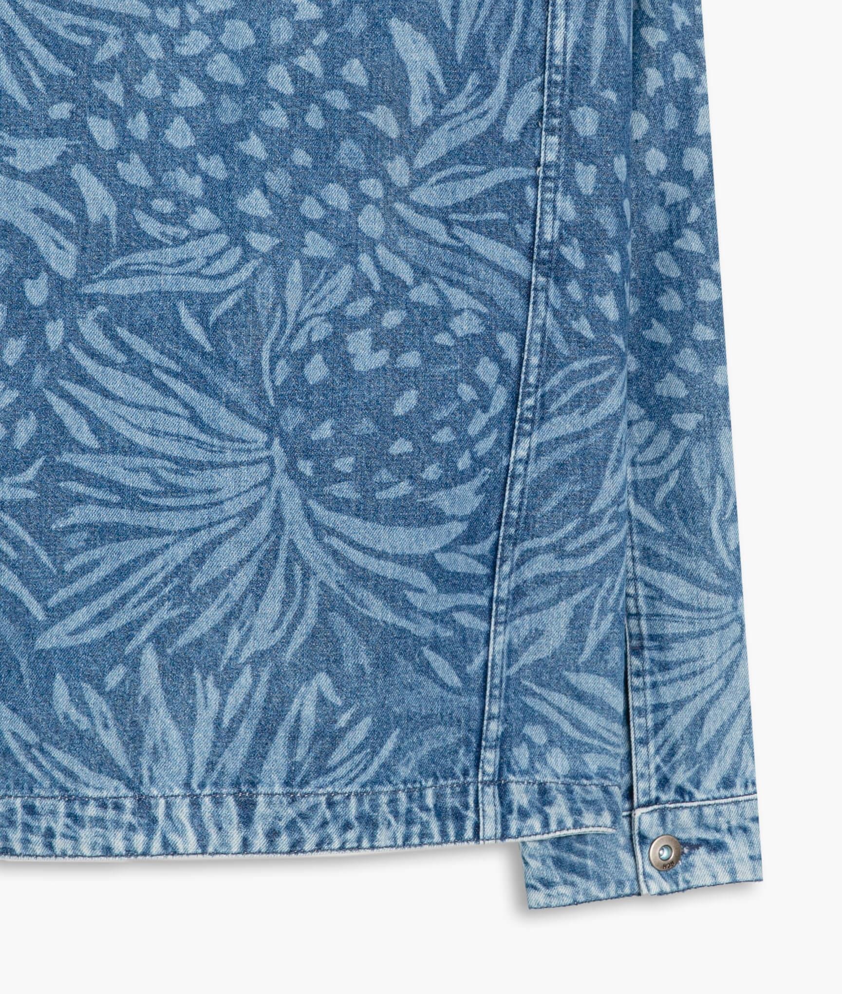 Jaqueta Vintage Denim Pineapple Lav.Estampa Laser