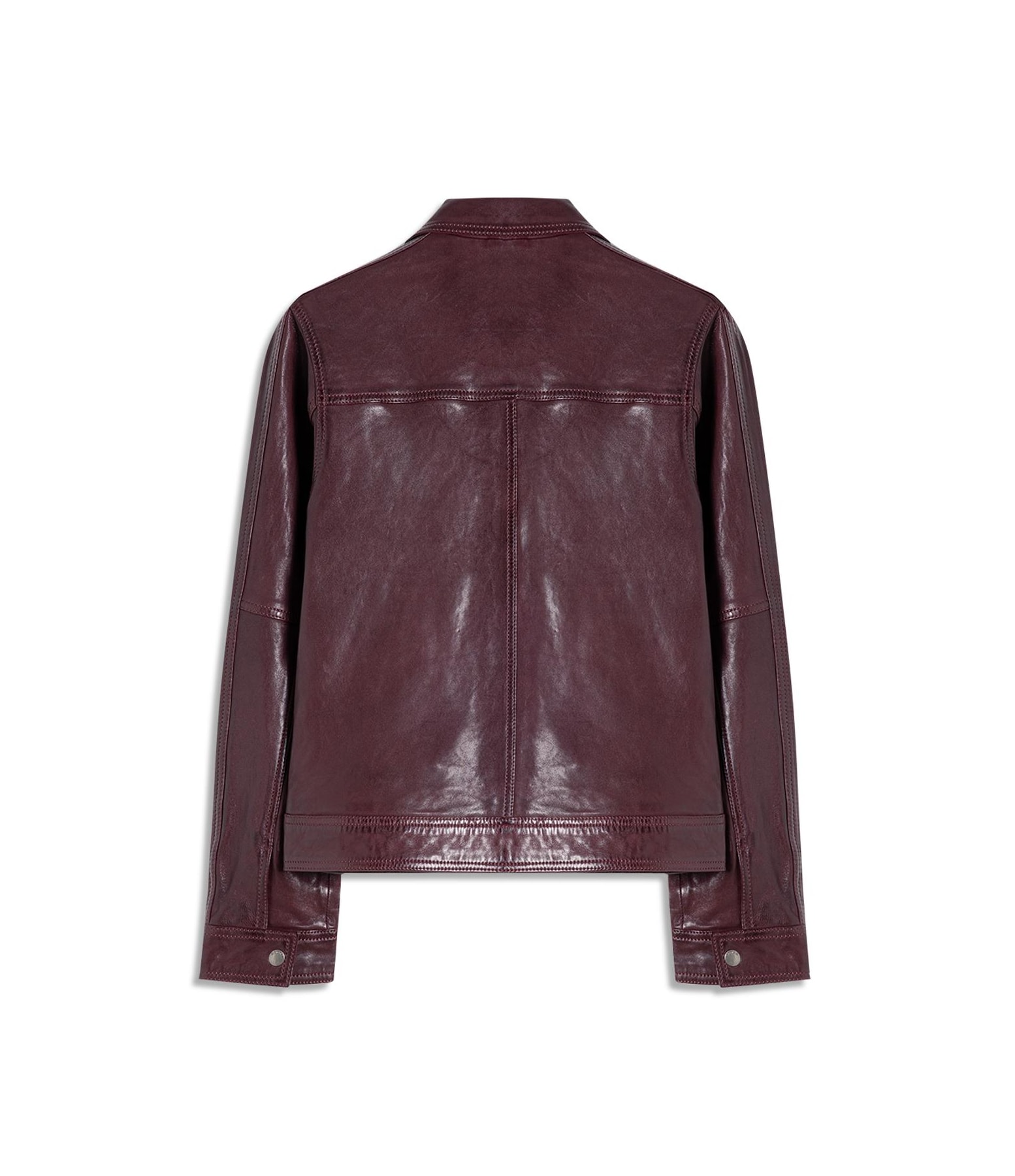 Jaqueta Viola Leather Bordeaux