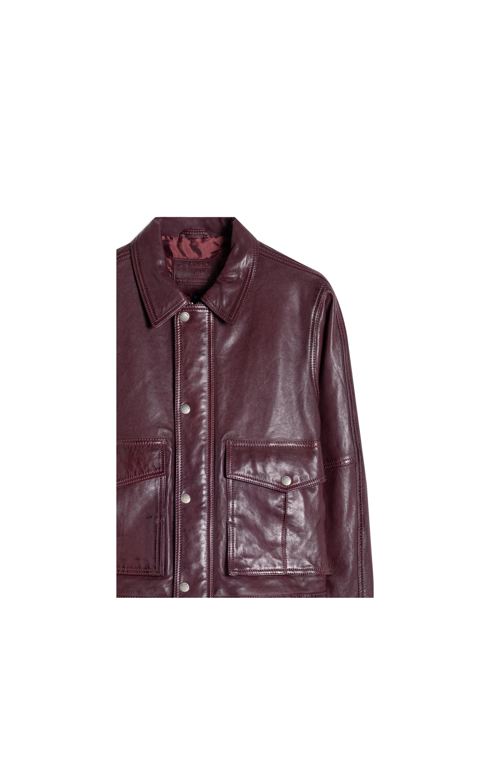 Jaqueta Viola Leather Bordeaux