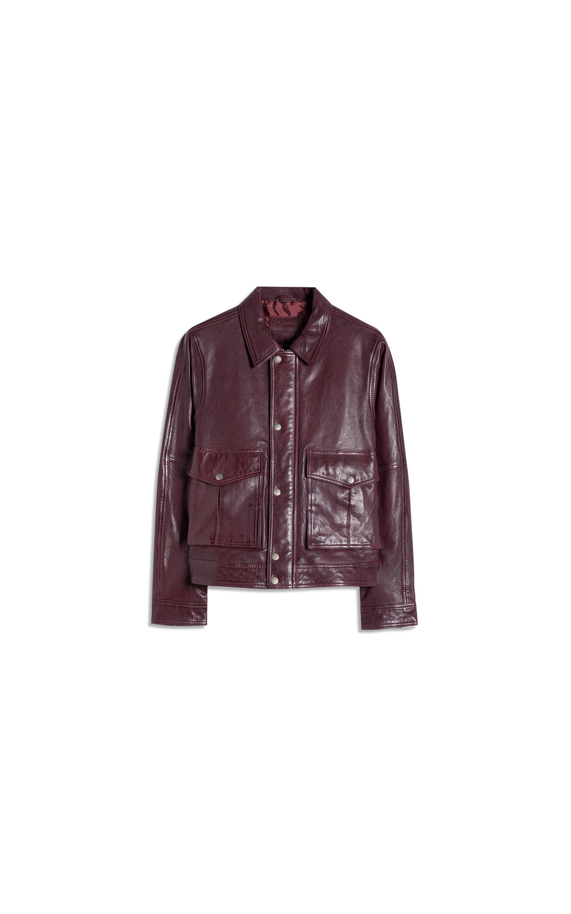 Jaqueta Viola Leather Bordeaux