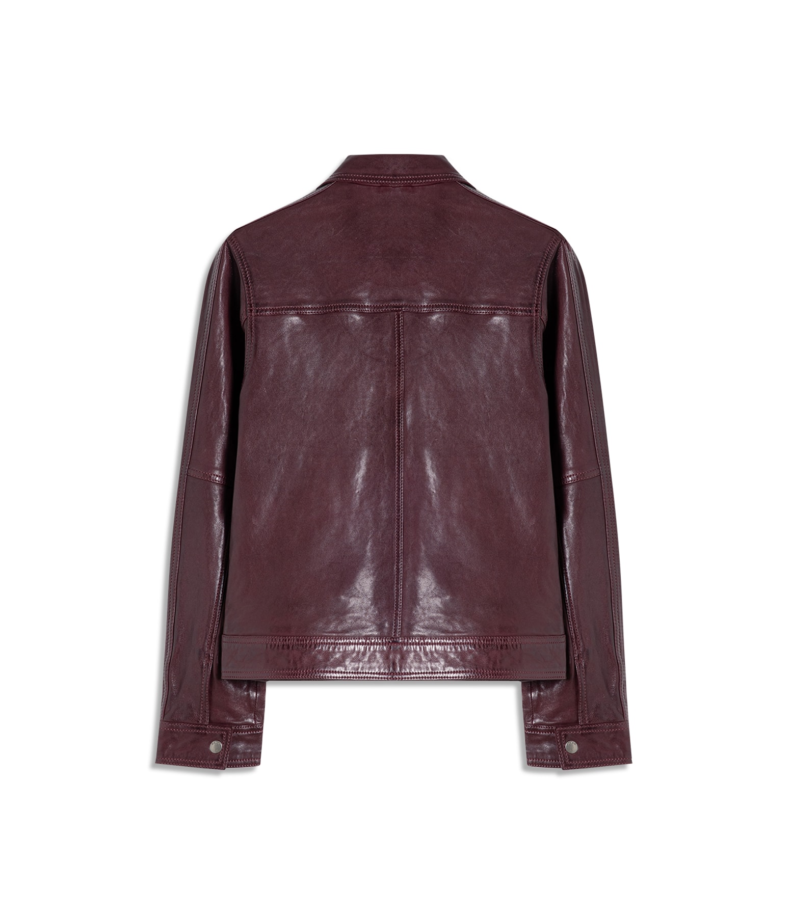 Jaqueta Viola Leather Bordeaux