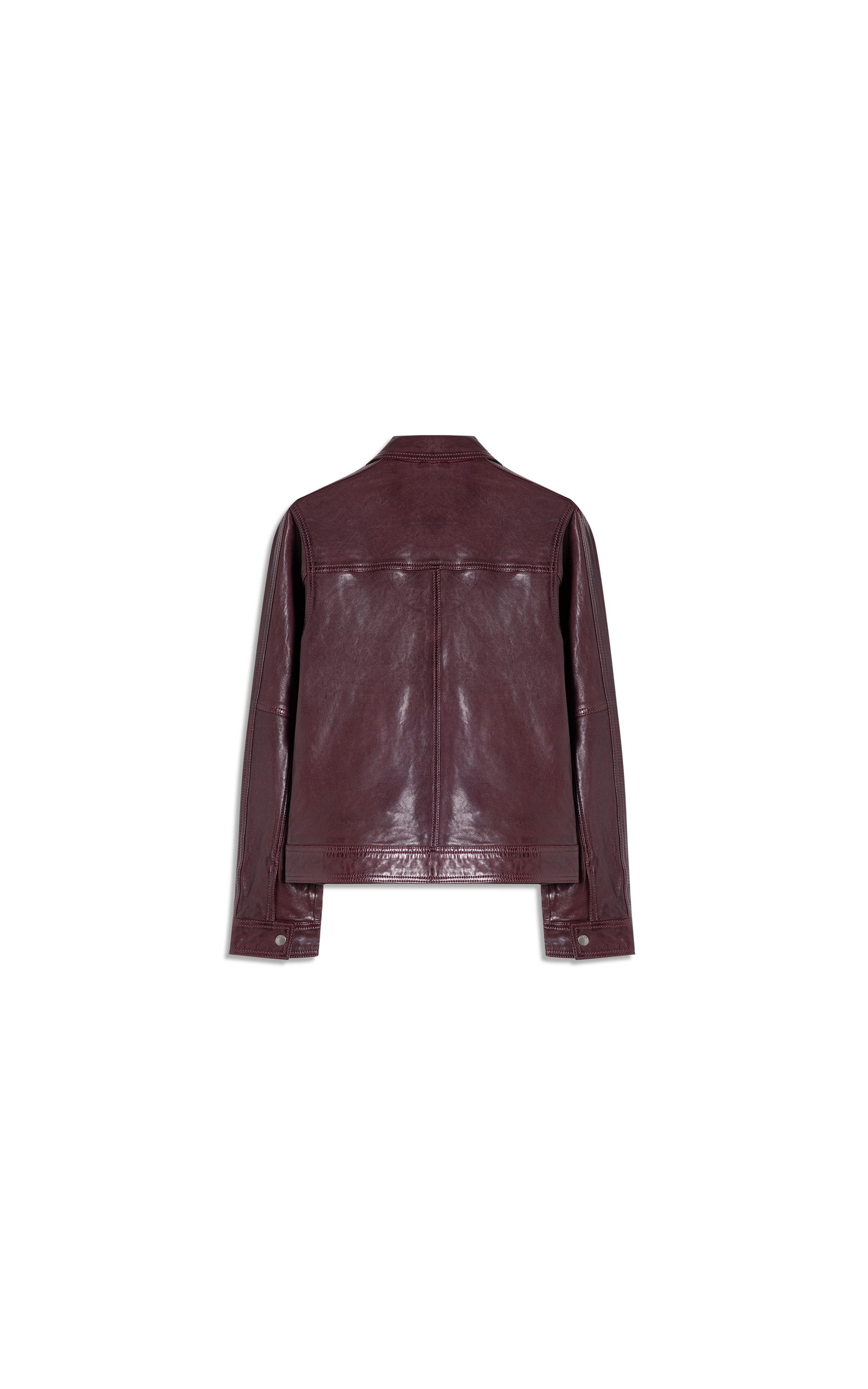 Jaqueta Viola Leather Bordeaux