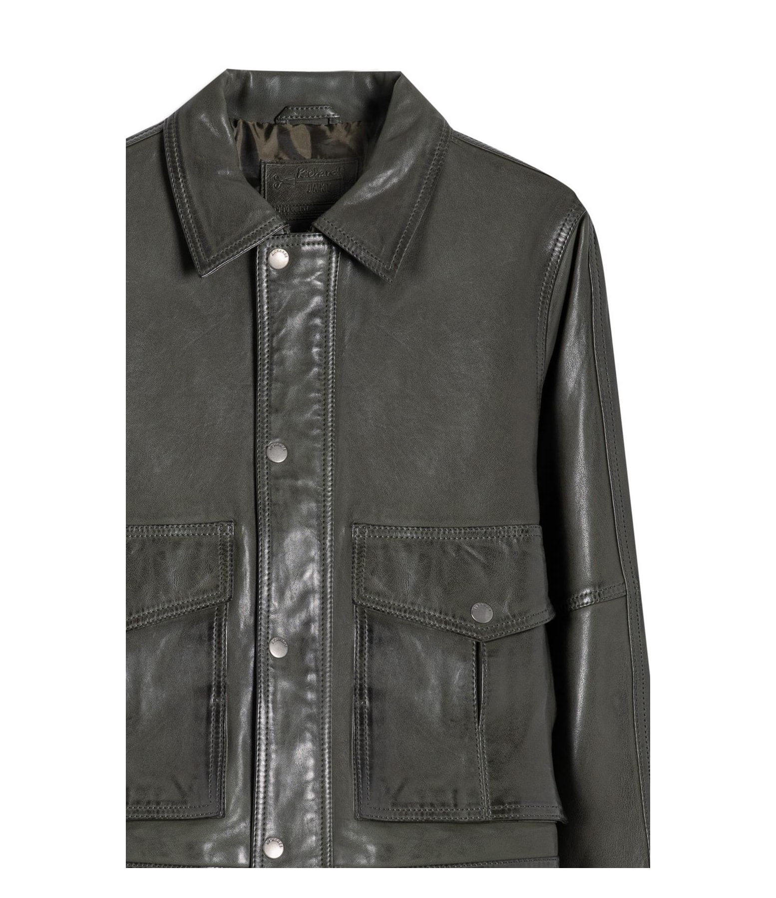 Jaqueta Viola Leather Verde Army
