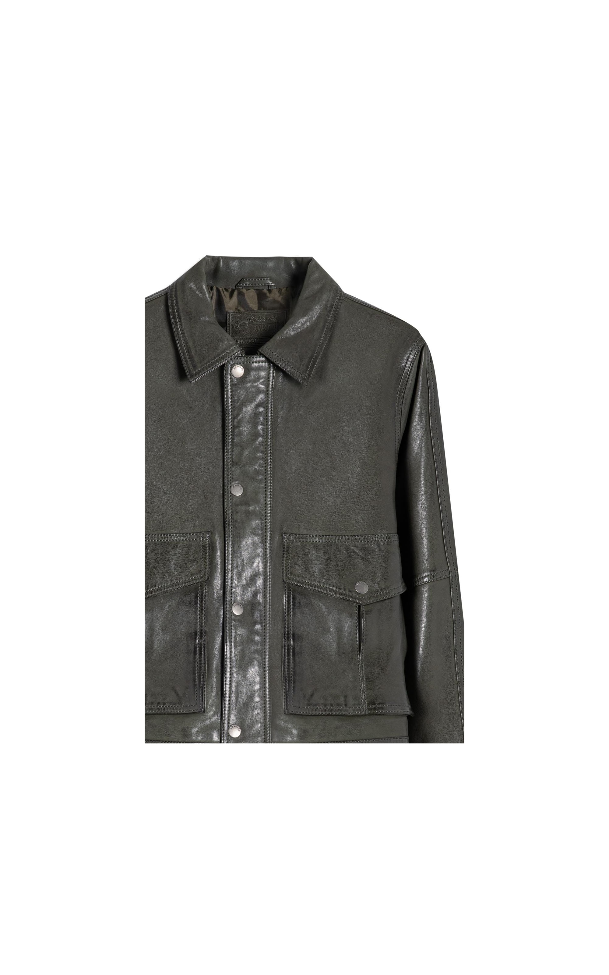 Jaqueta Viola Leather Verde Army