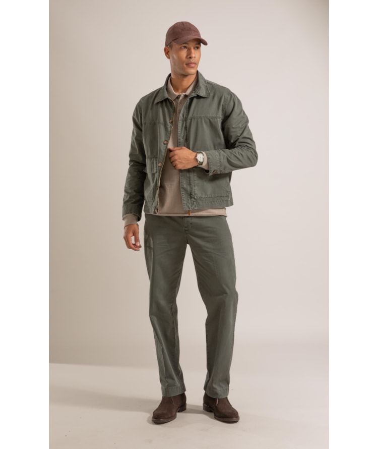 Jaqueta Vm Bolsos Lapela Floresta