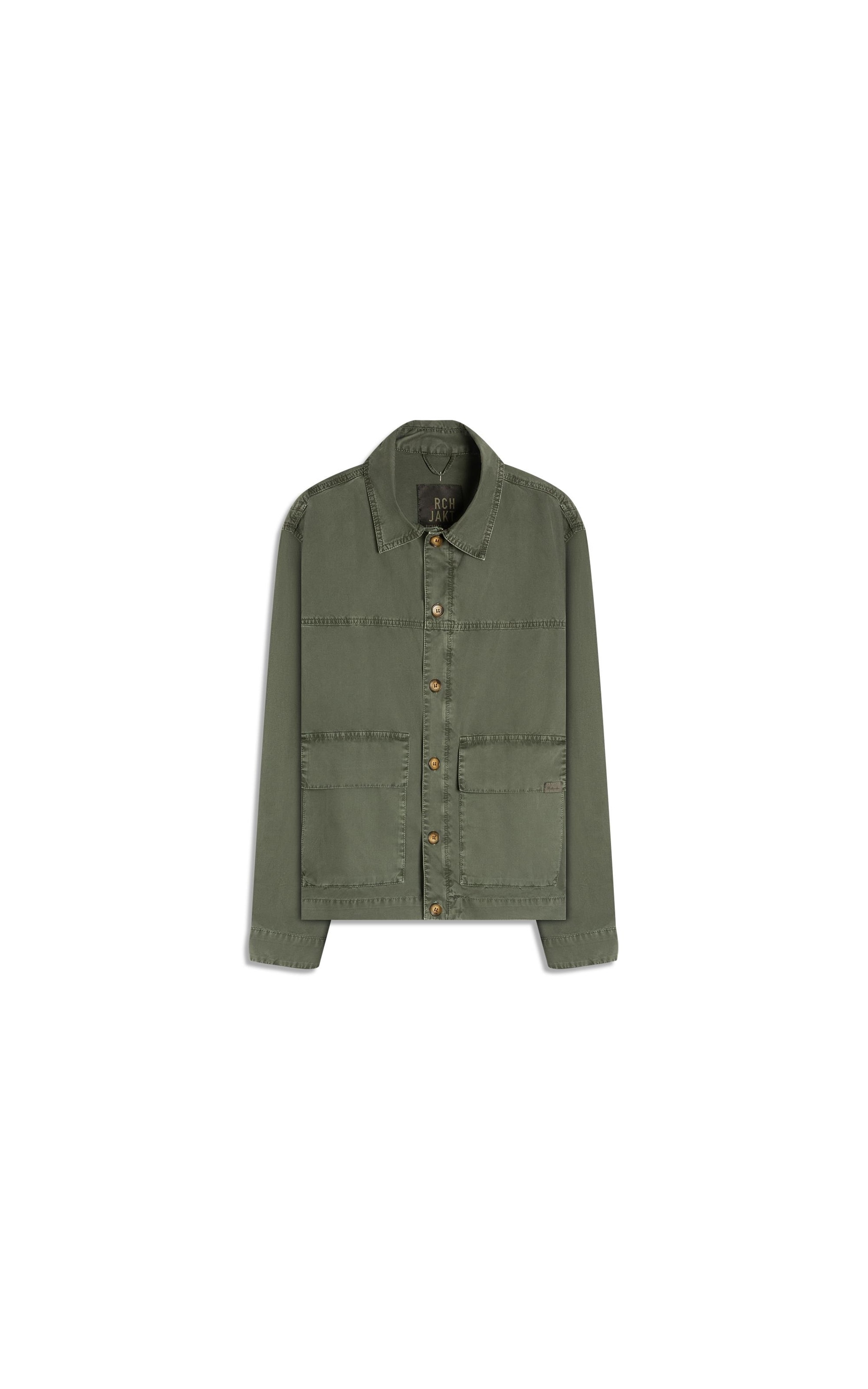 Jaqueta Vm Bolsos Lapela Floresta