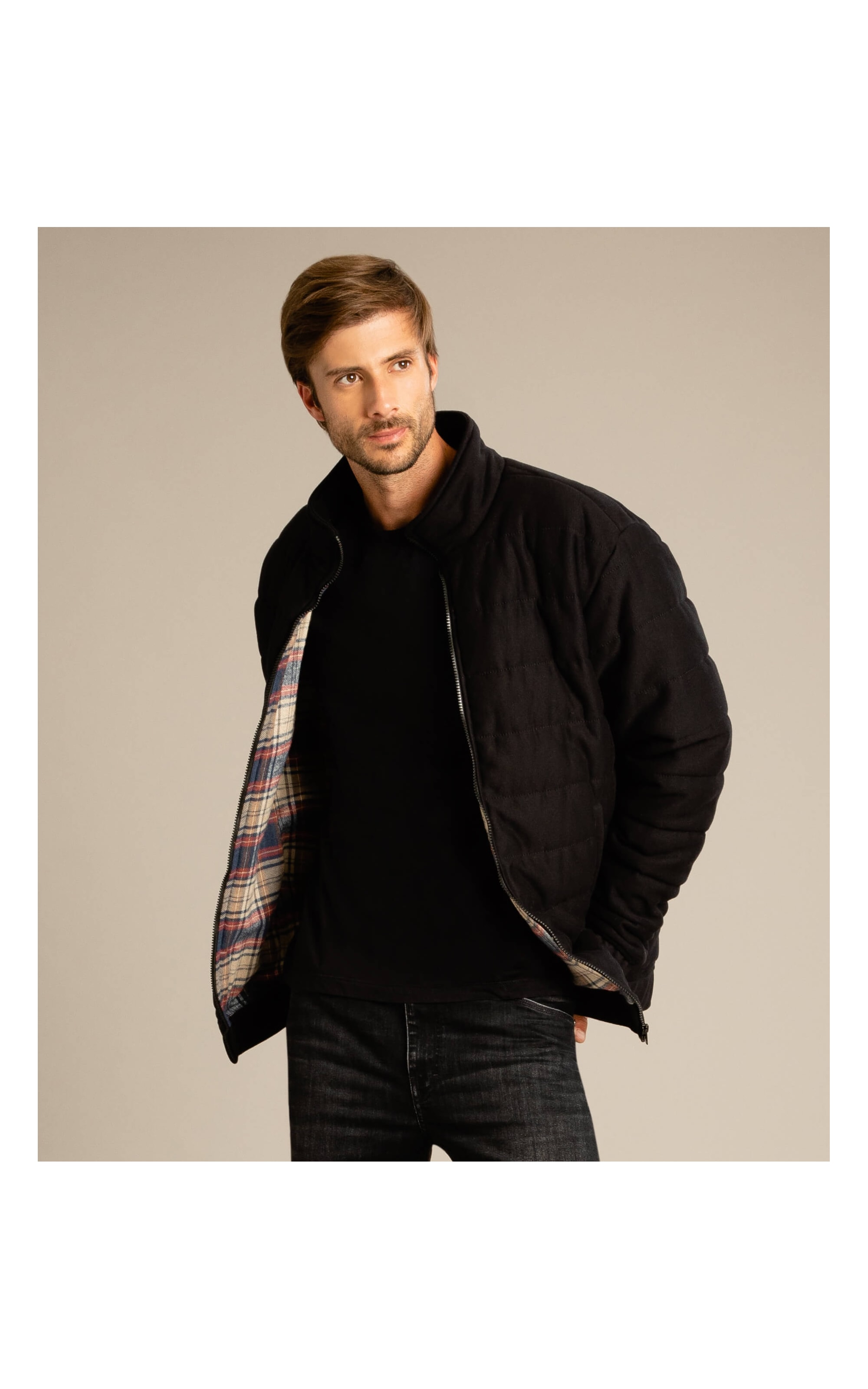 Jaqueta Winter Matelasse Preto